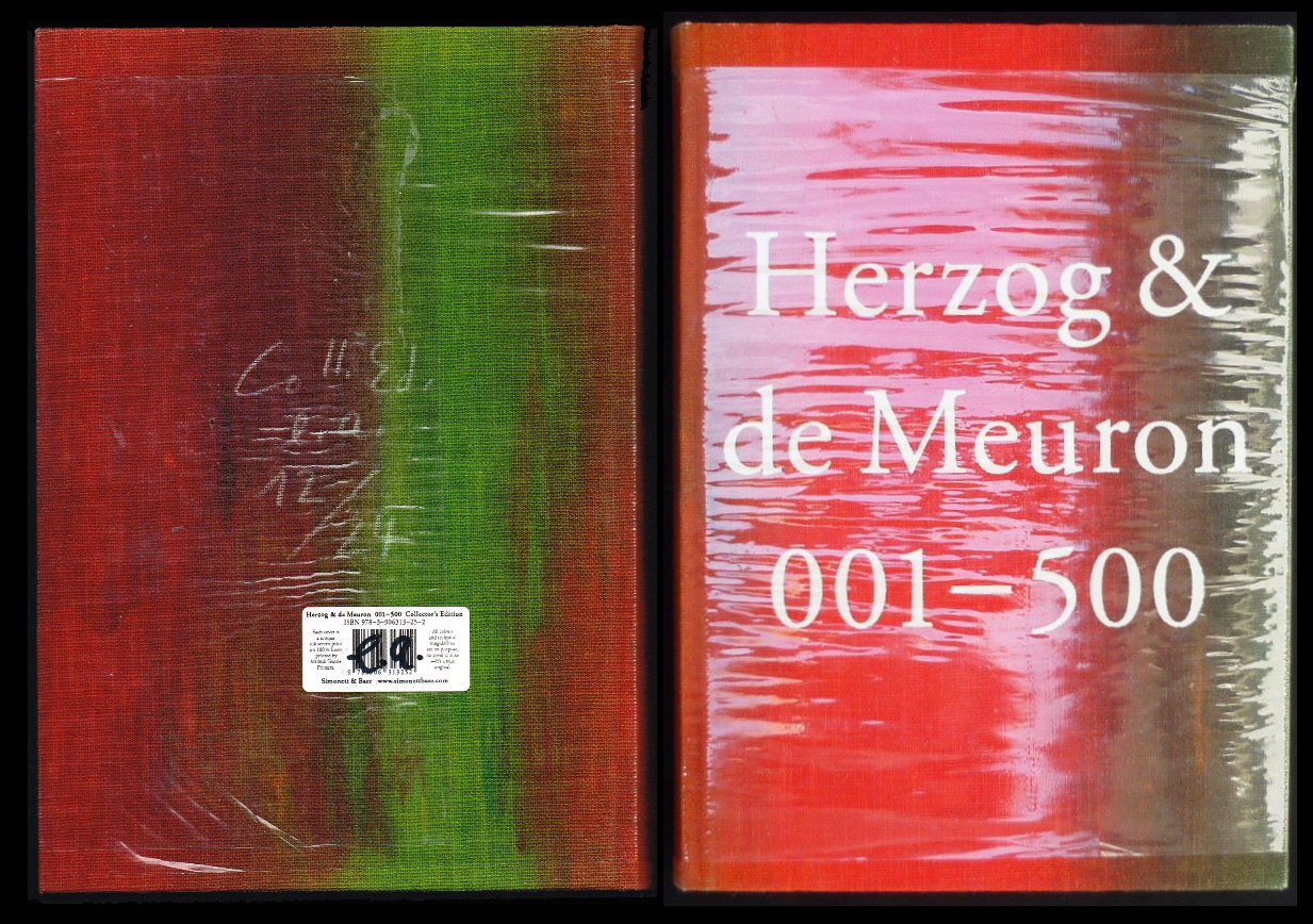 Herzog & de Meuron 001-500. Index of the Work of Herzog & de