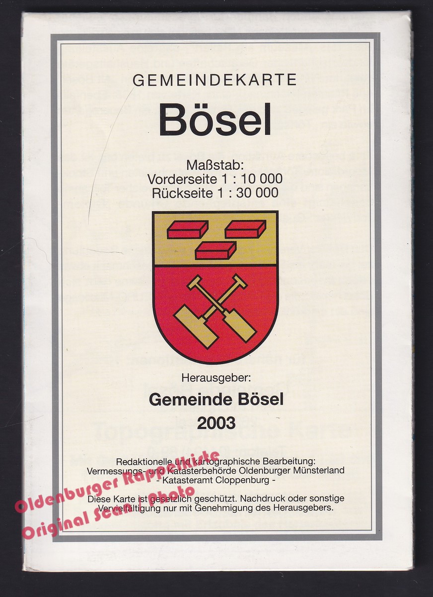 Gemeindekarte Bösel 2003 - Gemeinde Bösel (Hrsg) von Gemeinde Bösel
