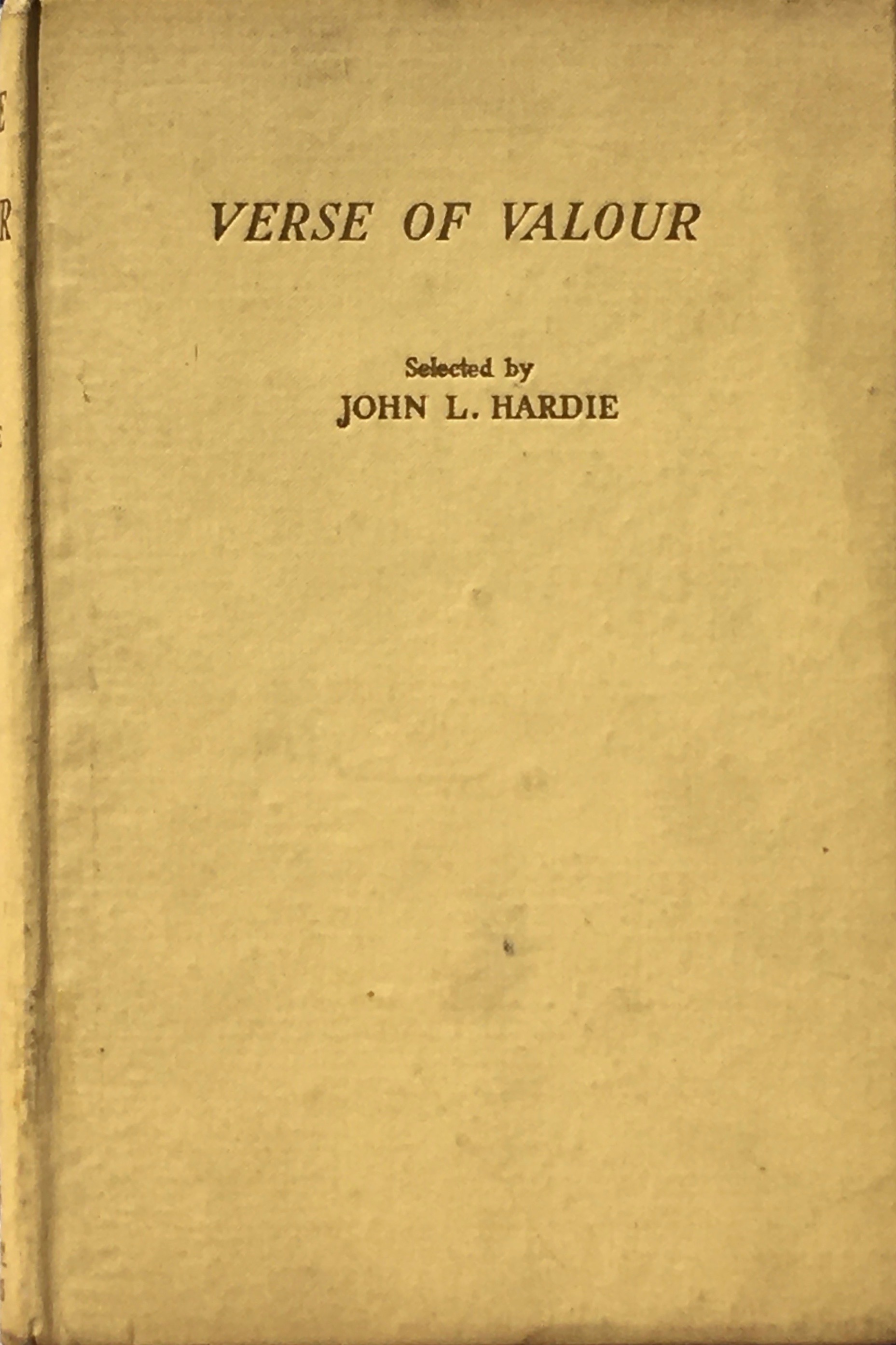 Verse of valour: an anthology of shorter war poems of Sea Land Air by ...