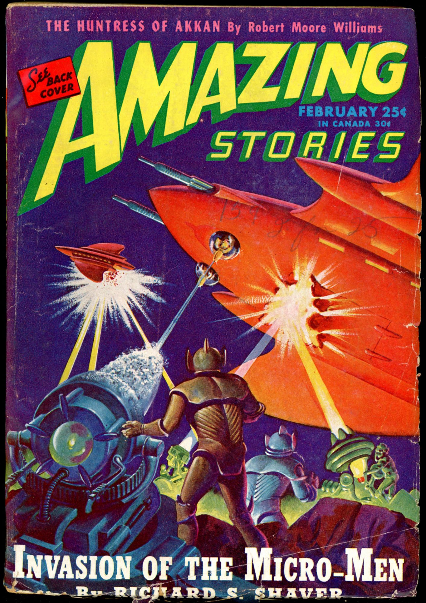 AMAZING STORIES by [Ray Bradbury]. AMAZING STORIES. February 1946