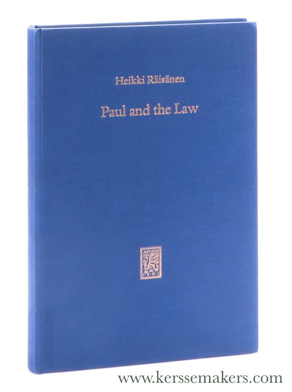 Paul and the Law. - Räisänen, Heikki.