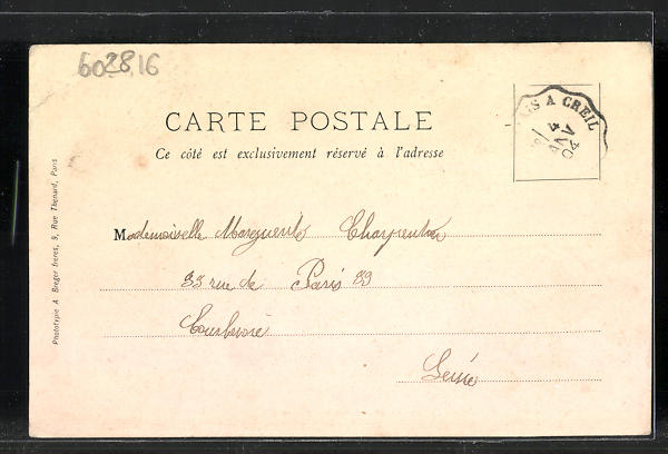 Carte postale Hermes, École des Filles: (1904) Manuscript / Paper ...