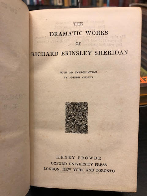 richard brinsley sheridan st patricks day