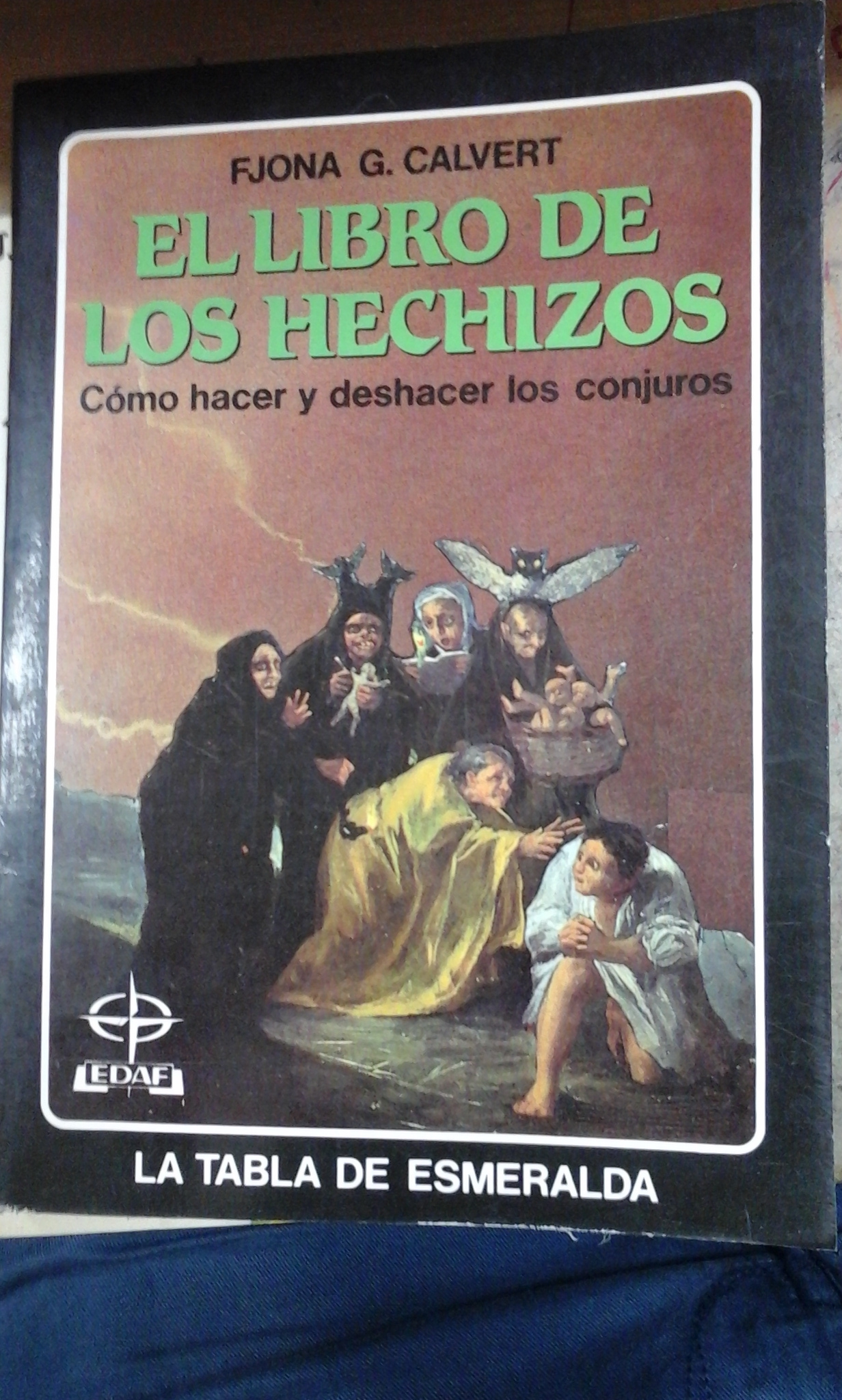 EL LIBRO DE LOS HECHIZOS. Cómo hacer y deshacer conjuros (Madrid, 1989) - Fjona G. Calvert