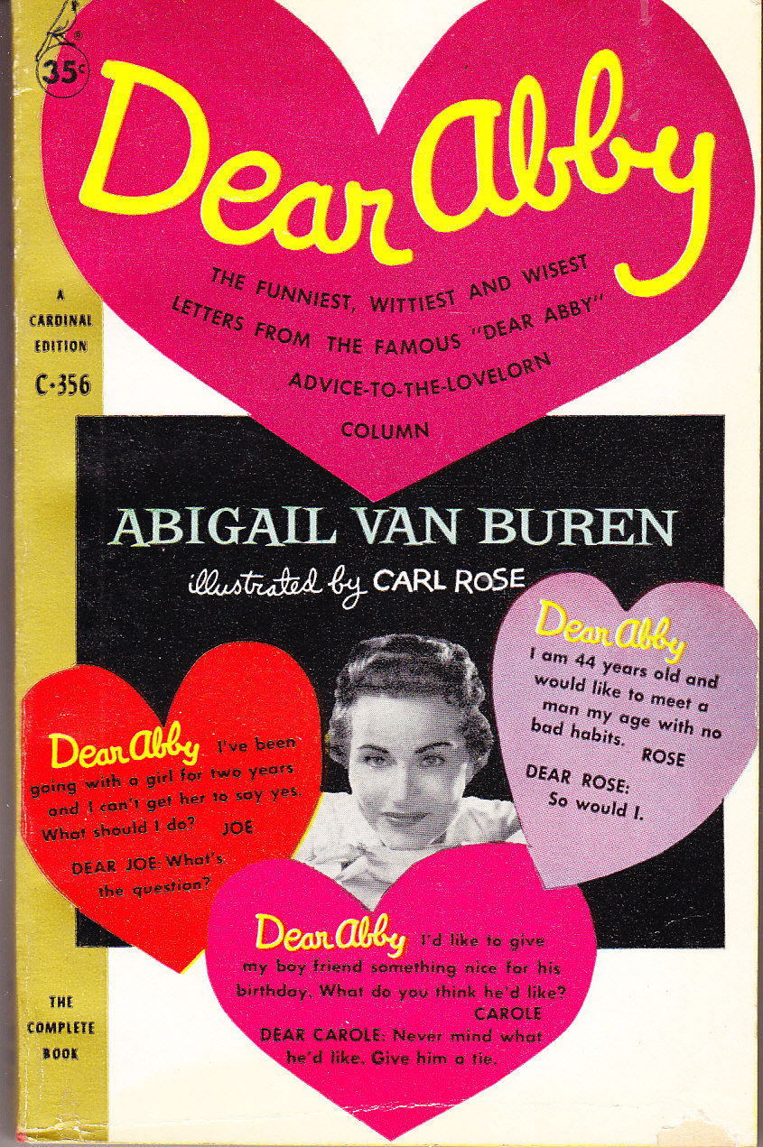 Dear Abby by Buren, Abigail Van Good Very Good Paperback (1960) 3rd
