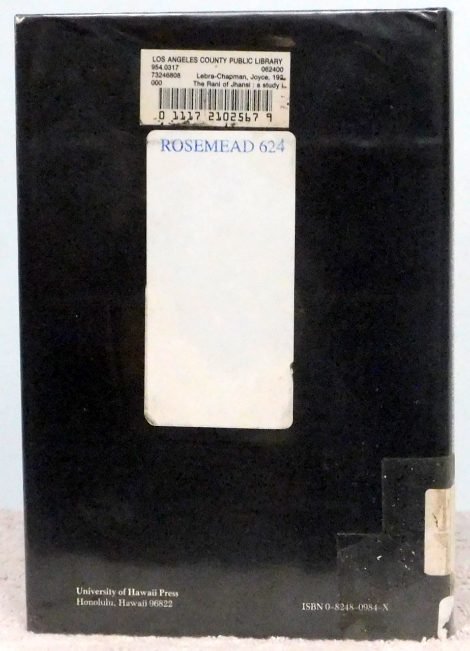 The Rani of Jhansi: A Study in Female Heroism in India by Lebra-Chapman ...