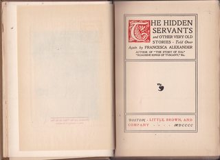 The Hidden Servants and Other Very Old Stories by Francesca Alexander ...