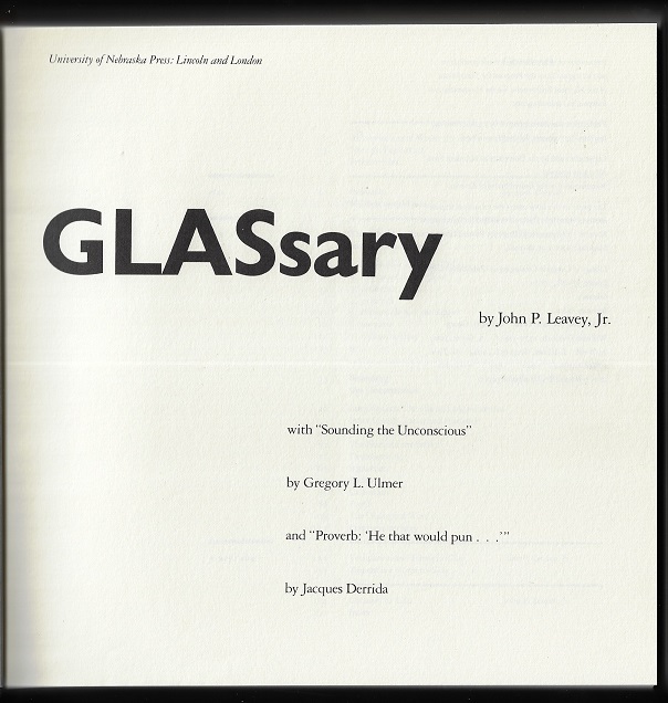 GLASSARY John P. Leavey, Jr Nebraska
