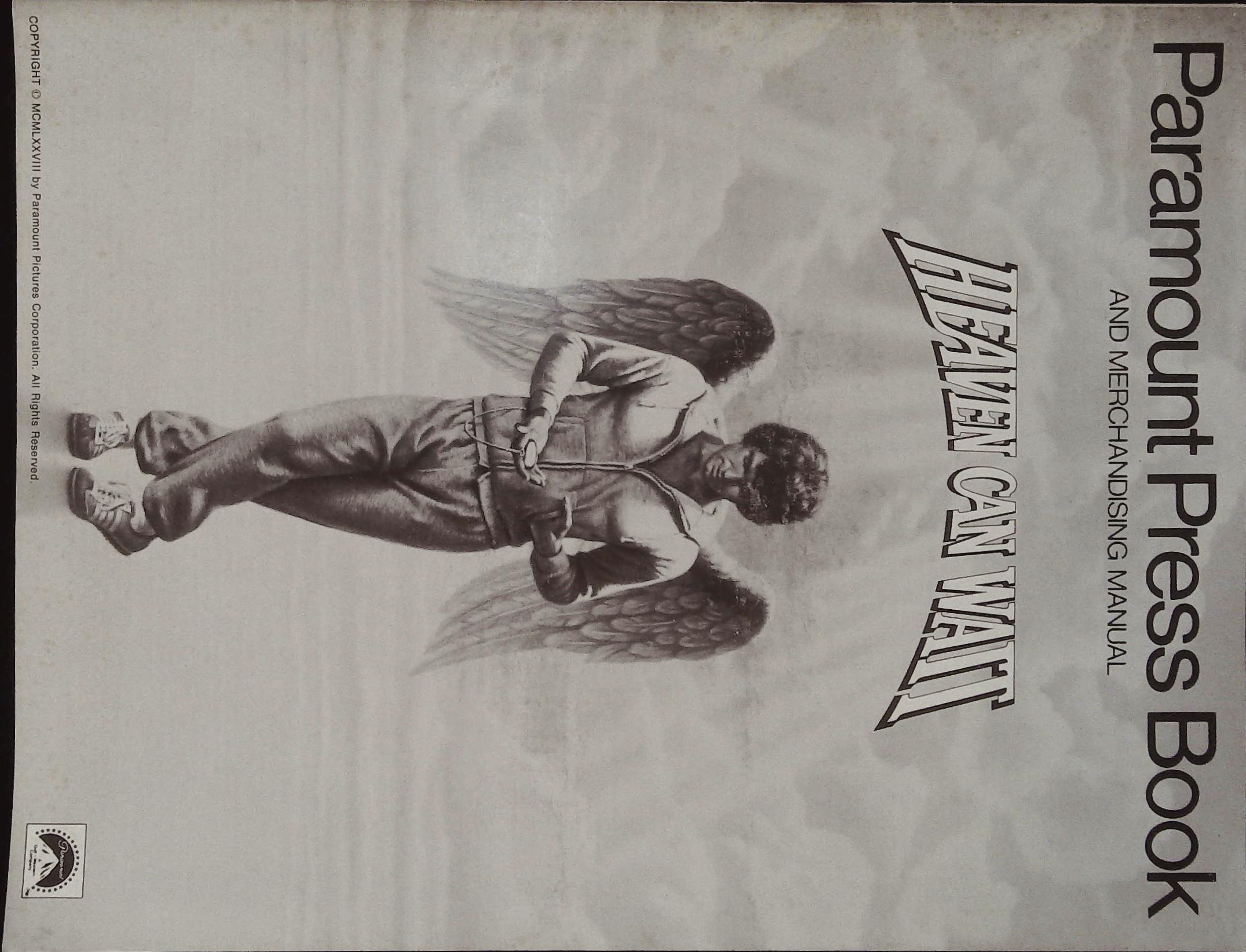 Heaven Can Wait Pressbook 1978 Warren Beatty Julie Christie By Directed By Warren Beatty Starring Warren Beatty James Mason Julie Christie Vg No Binding 1978 Acorn Books