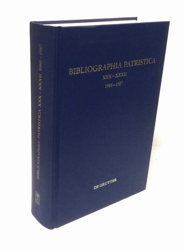 Bibliographia Patristica. Internationale patristische Bibliographie. In Verbindung mit vielen Fachgenossen herausgegeben. XXX-XXXII (Band 30-32): Die Erscheinungen der Jahre 1985-1987. - Schaferdiek, Knut