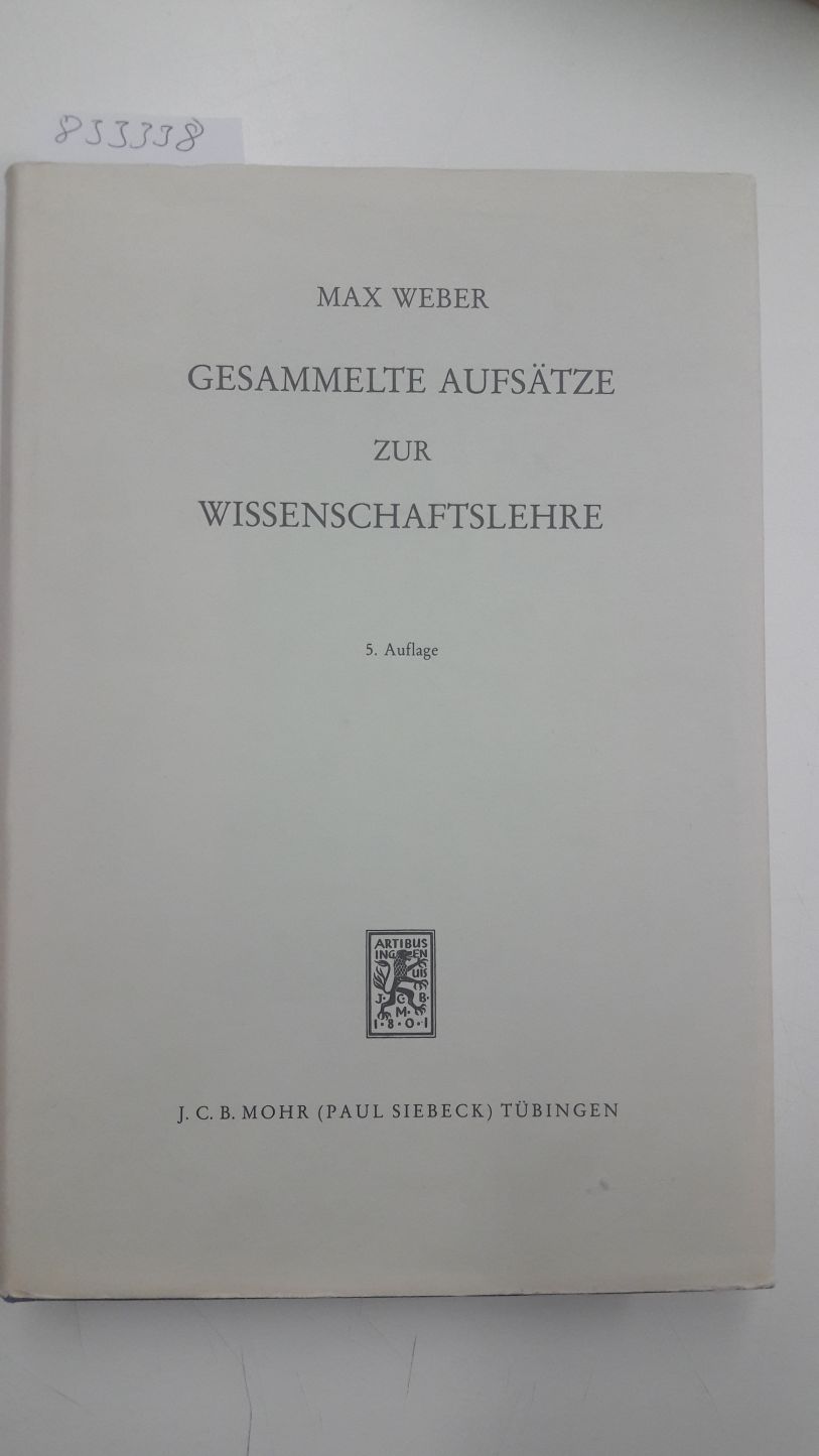 Gesammelte Aufsätze zur Wissenschaftslehre