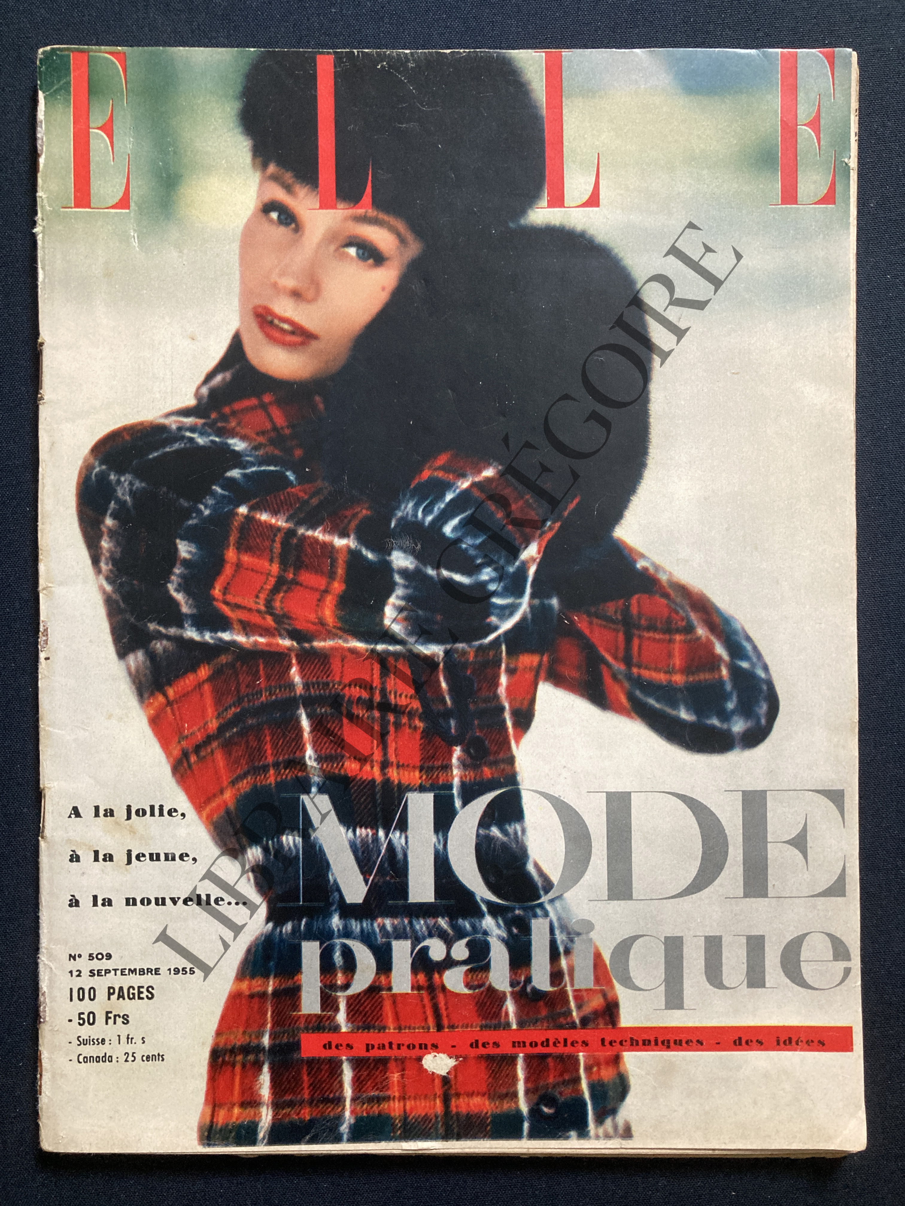 ELLE-N°509-12 SEPTEMBRE 1955 [Très bon] [Couverture souple]
