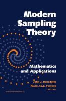 Modern Sampling Theory - Benedetto, John J.|Ferreira, Paulo J.S.G.