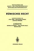 Roemisches Recht - Paul Jörs|Wolfgang Kunkel|Leopold Wenger