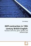 NOT-contraction in 19th century British English: - Hedberg, Elin