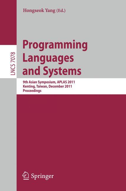 Programming Languages and Systems - Yang, Hongseok