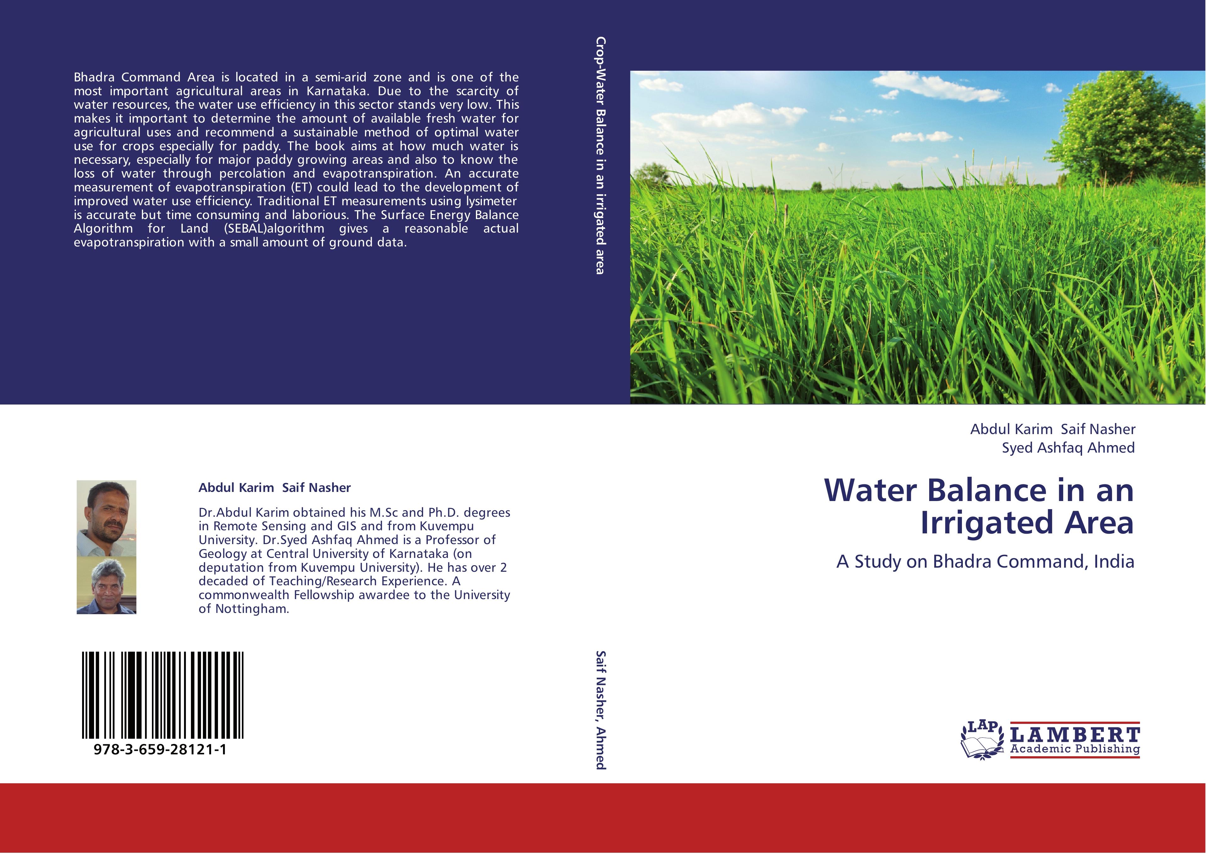 Water Balance in an Irrigated Area - Saif Nasher, Abdul Karim|Ahmed, Syed Ashfaq