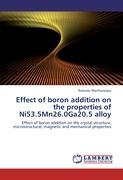 Effect of boron addition on the properties of Ni53.5Mn26.0Ga20.5 alloy - Ramudu Machavarapu