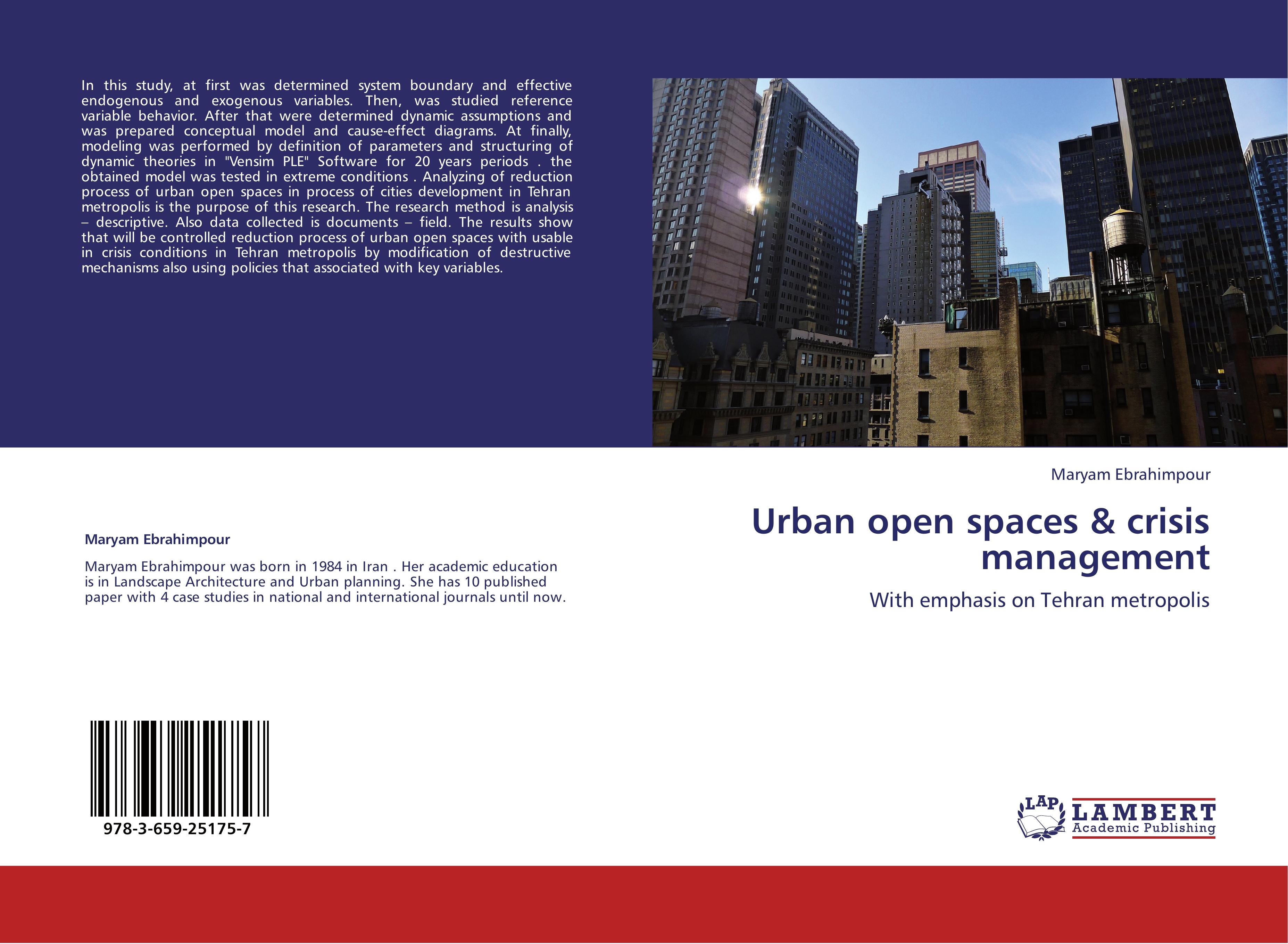 Urban open spaces & crisis management - Maryam Ebrahimpour