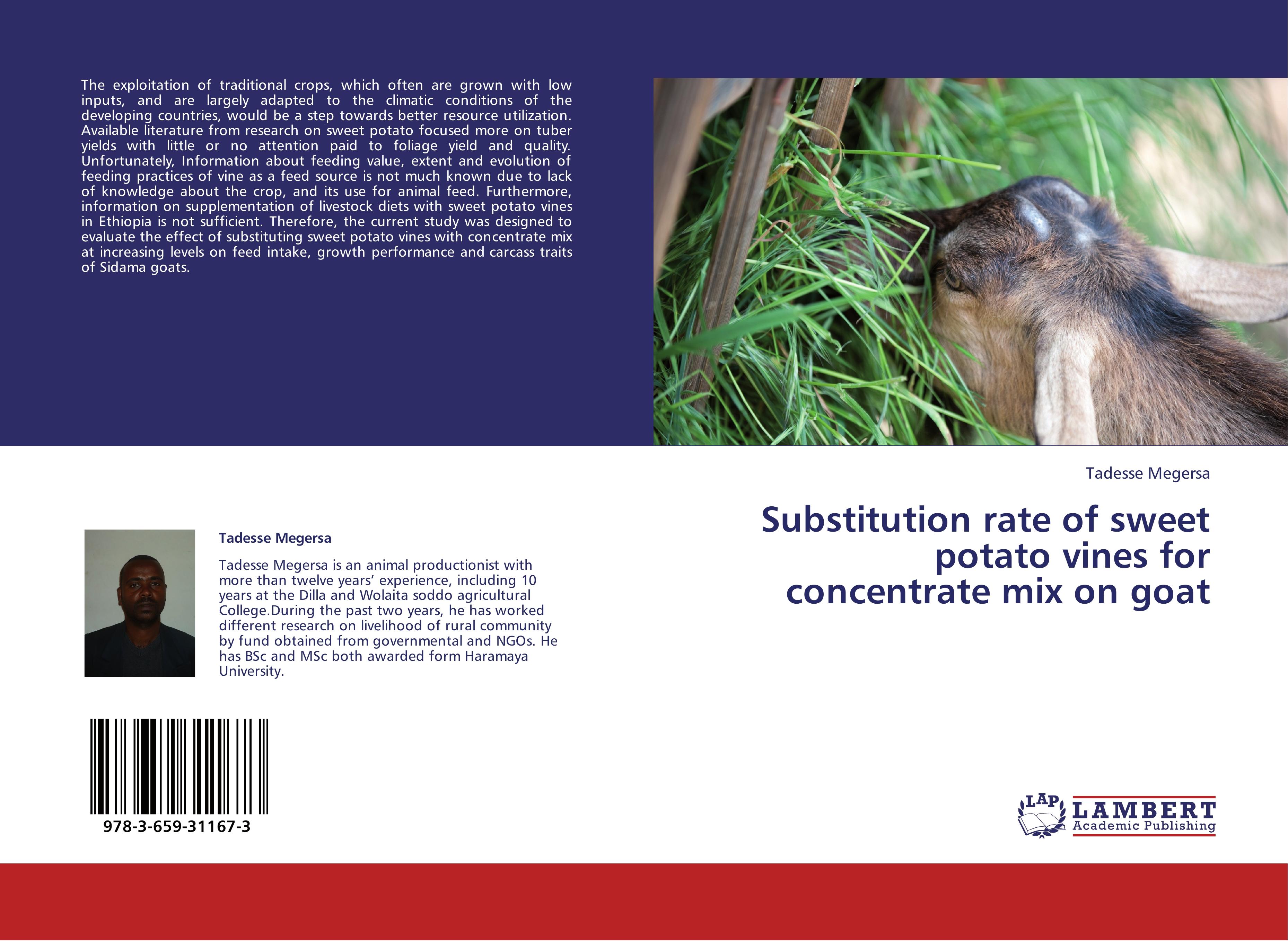 Substitution rate of sweet potato vines for concentrate mix on goat - Tadesse Megersa