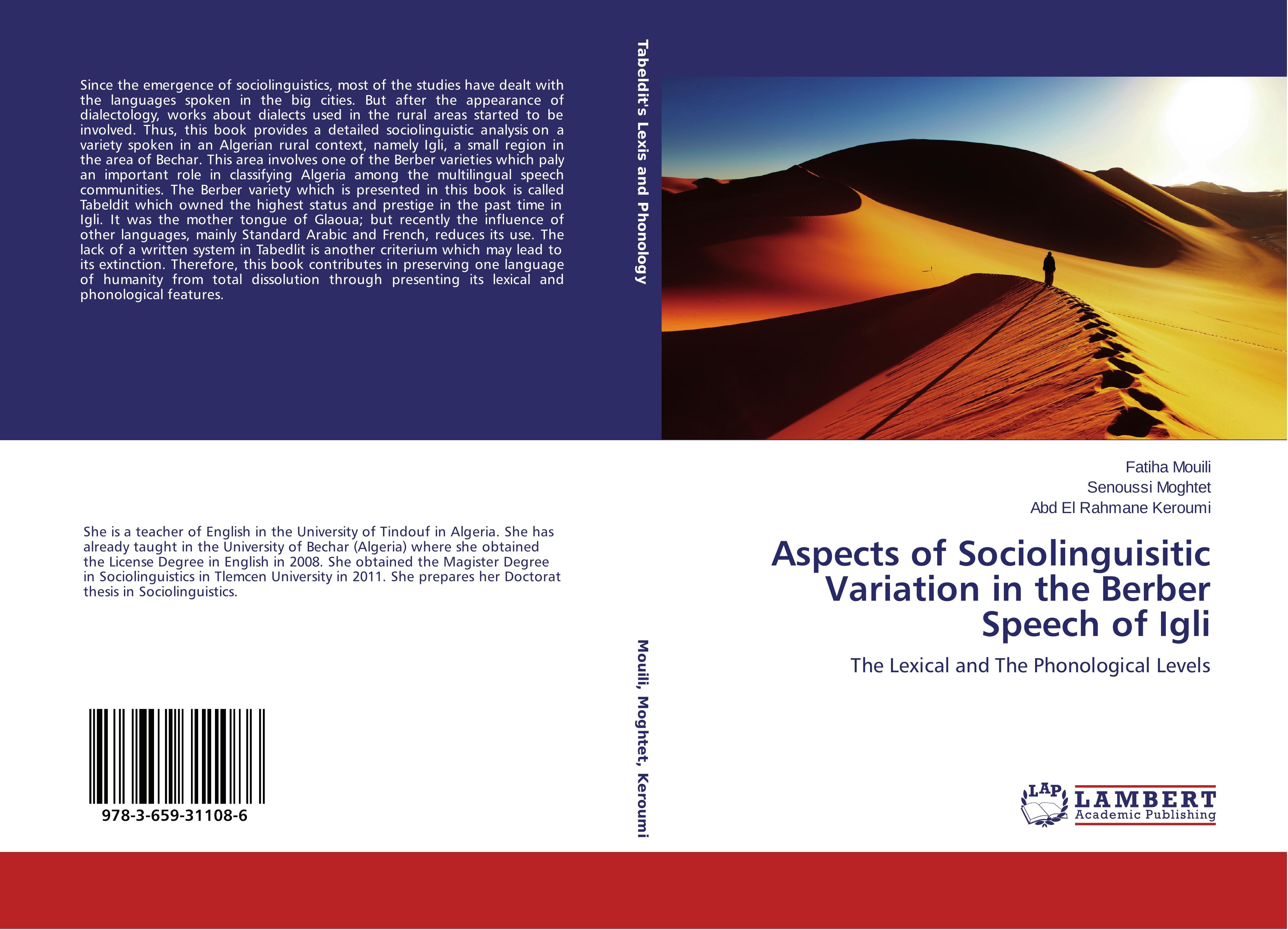 Aspects of Sociolinguisitic Variation in the Berber Speech of Igli - Fatiha Mouili|Senoussi Moghtet|Abd El Rahmane Keroumi