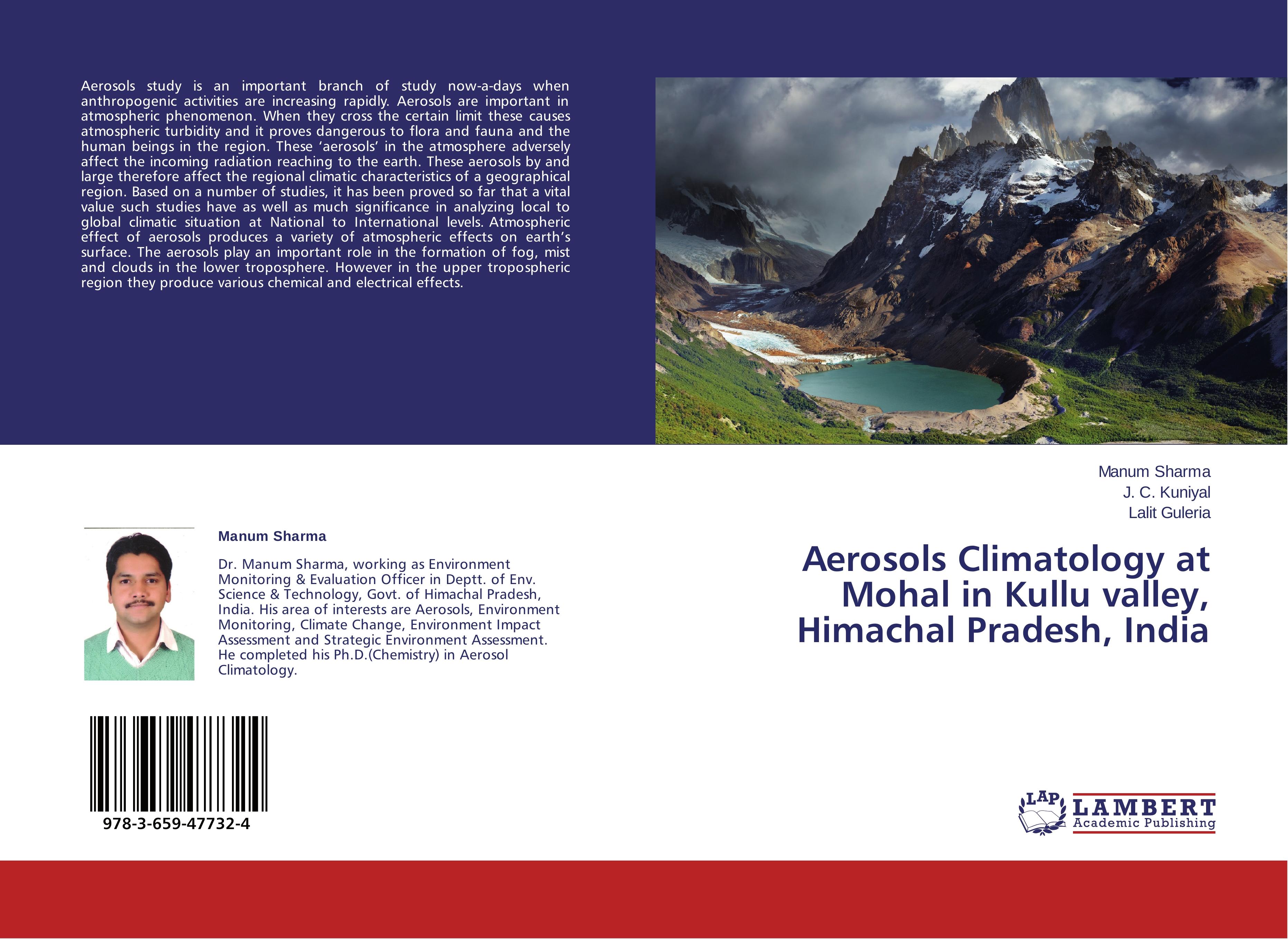 Aerosols Climatology at Mohal in Kullu valley, Himachal Pradesh, India - Manum Sharma|J. C. Kuniyal|Lalit Guleria