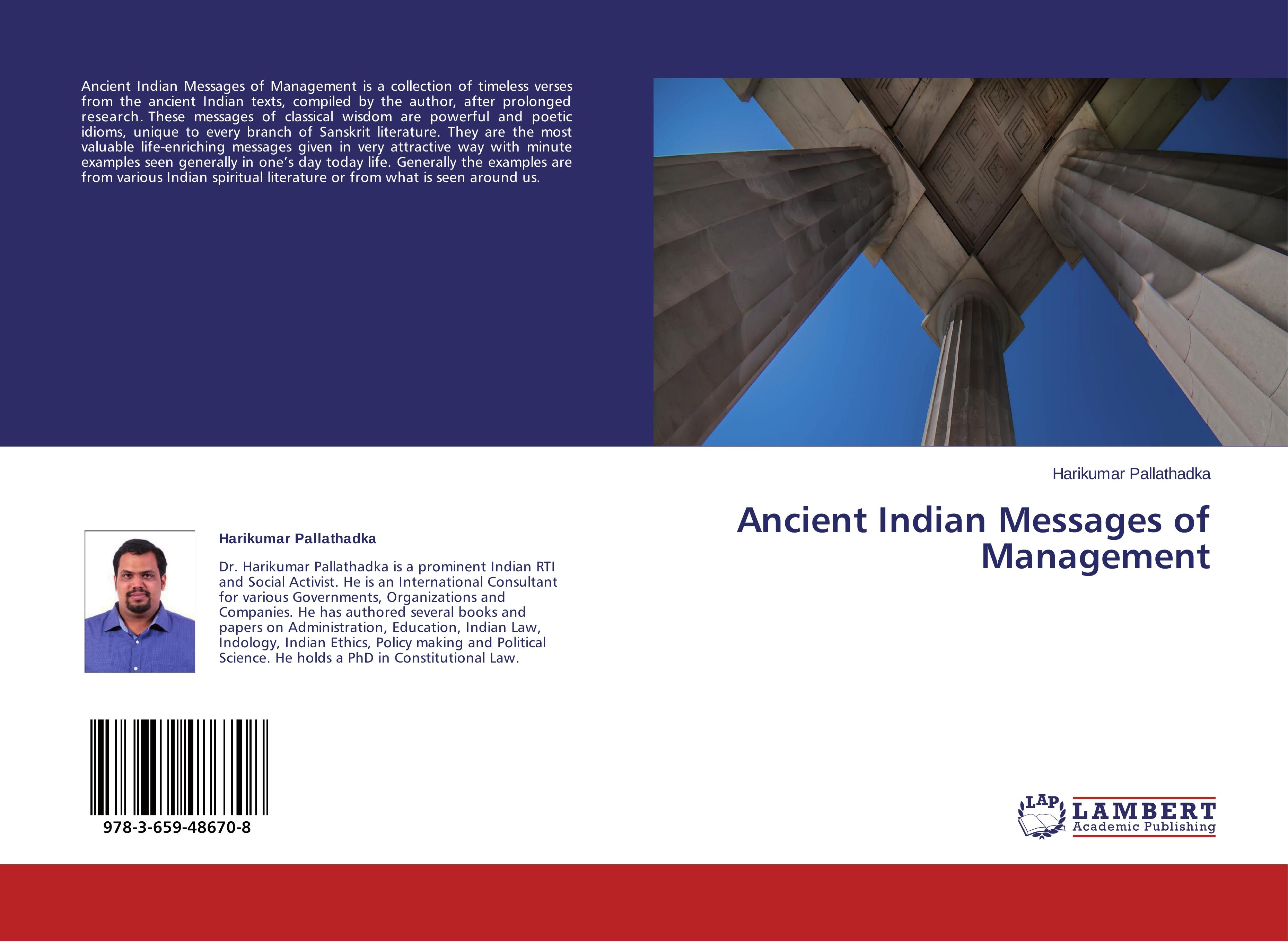 Ancient Indian Messages of Management - Pallathadka, Harikumar