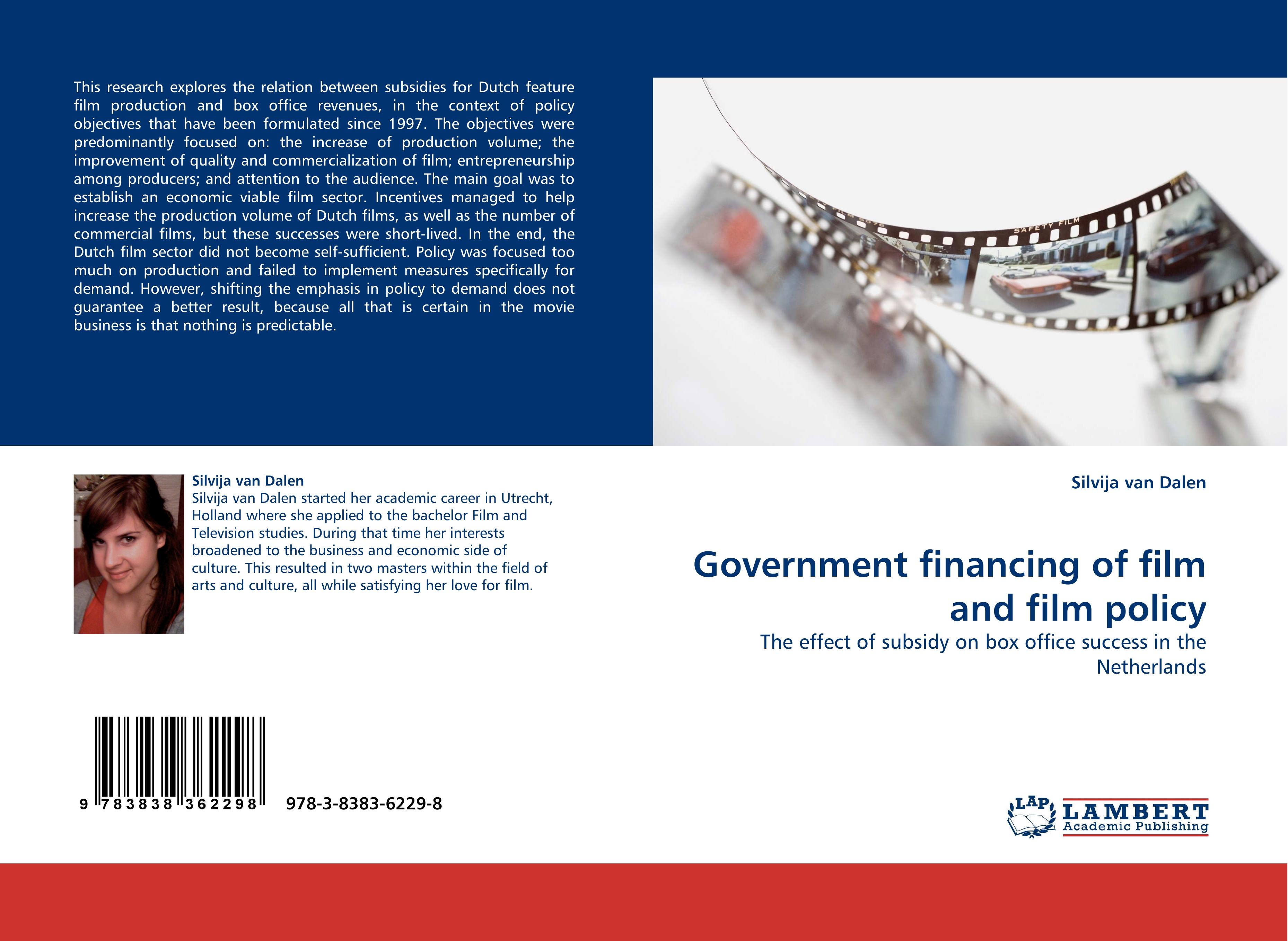 Government financing of film and film policy - Dalen, Silvija van