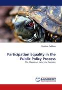 Participation Equality in the Public Policy Process - Callihoo, Christine