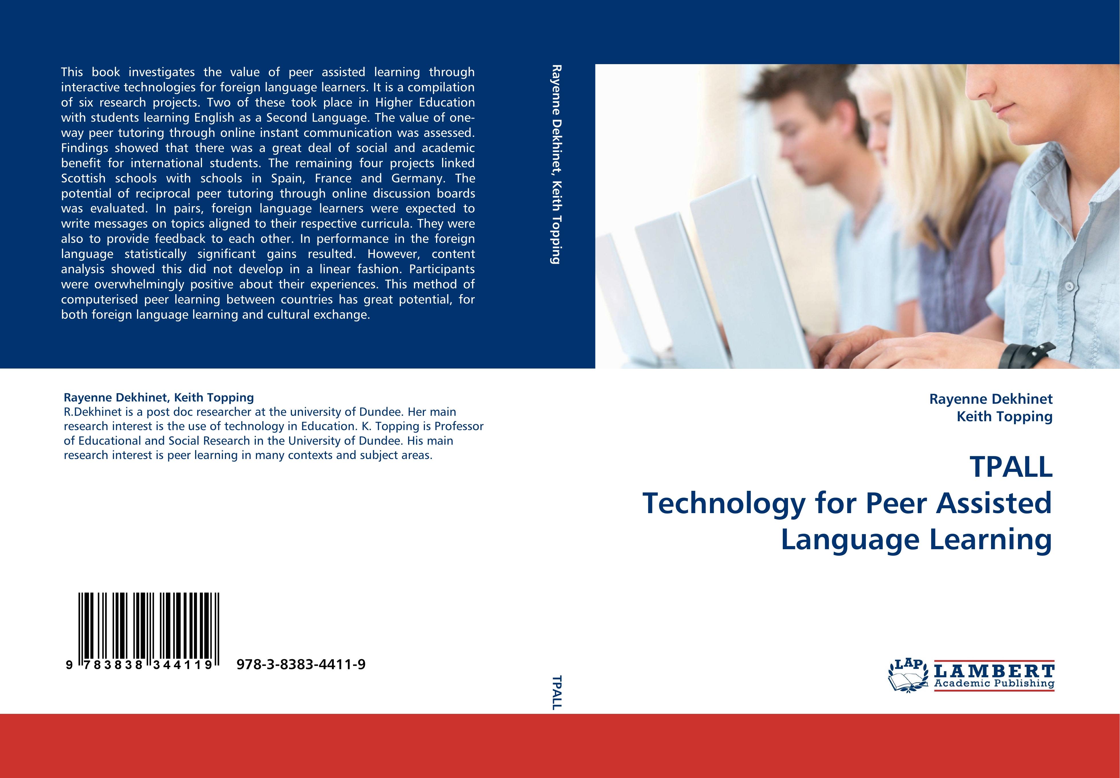 TPALL Technology for Peer Assisted Language Learning - Rayenne Dekhinet|Keith Topping