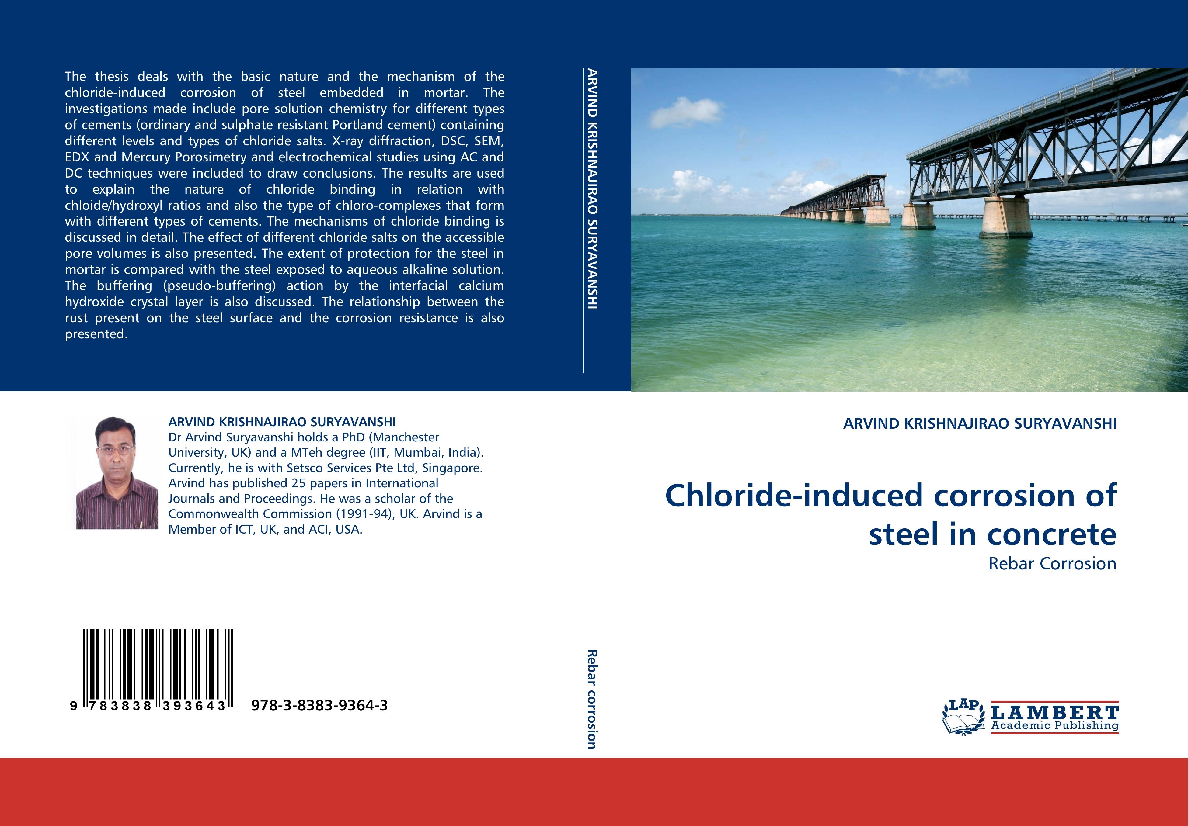 Chloride-induced corrosion of steel in concrete - ARVIND KRISHNAJIRAO SURYAVANSHI