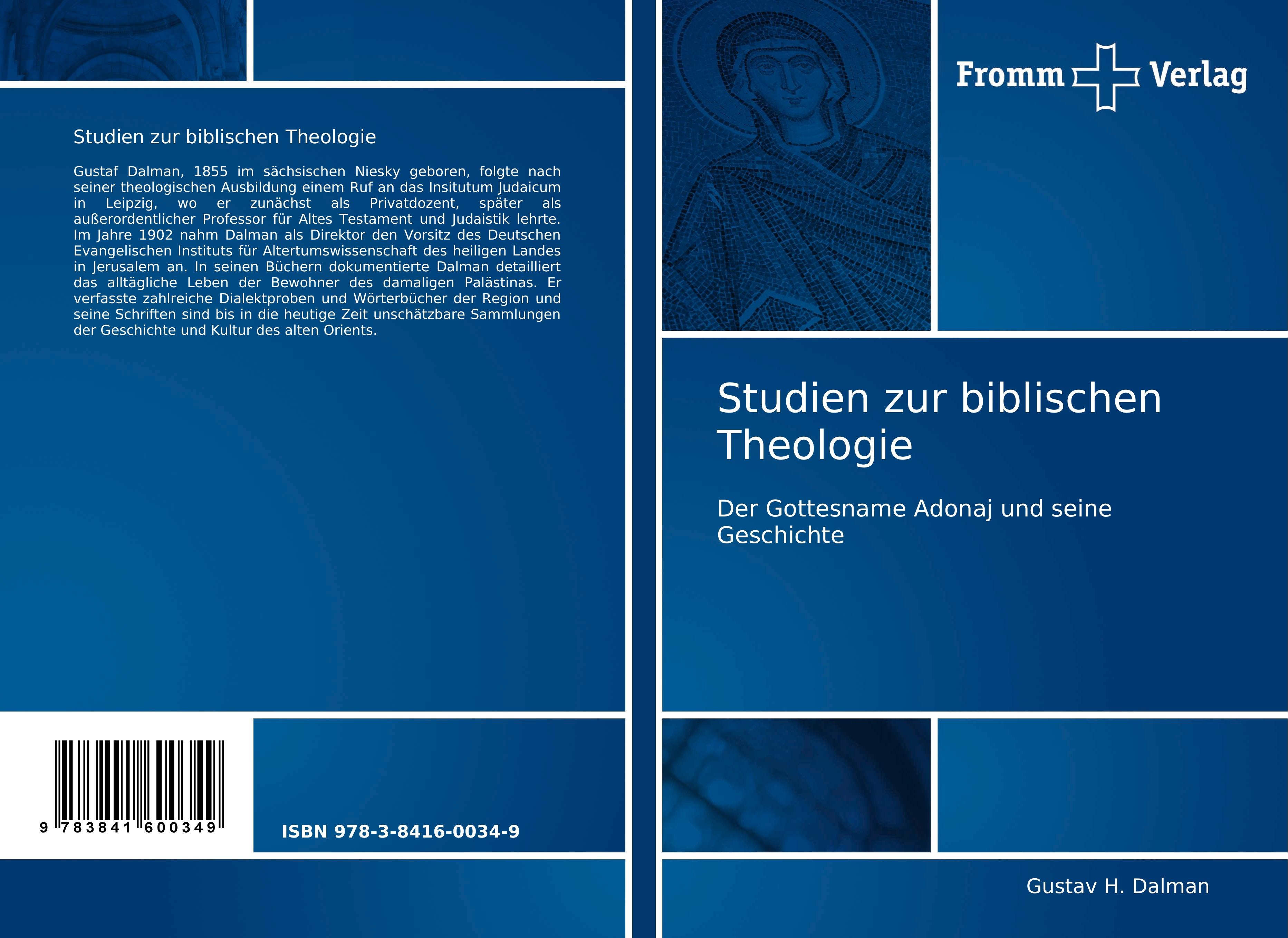 Studien zur biblischen Theologie - Dalman, Gustav H.