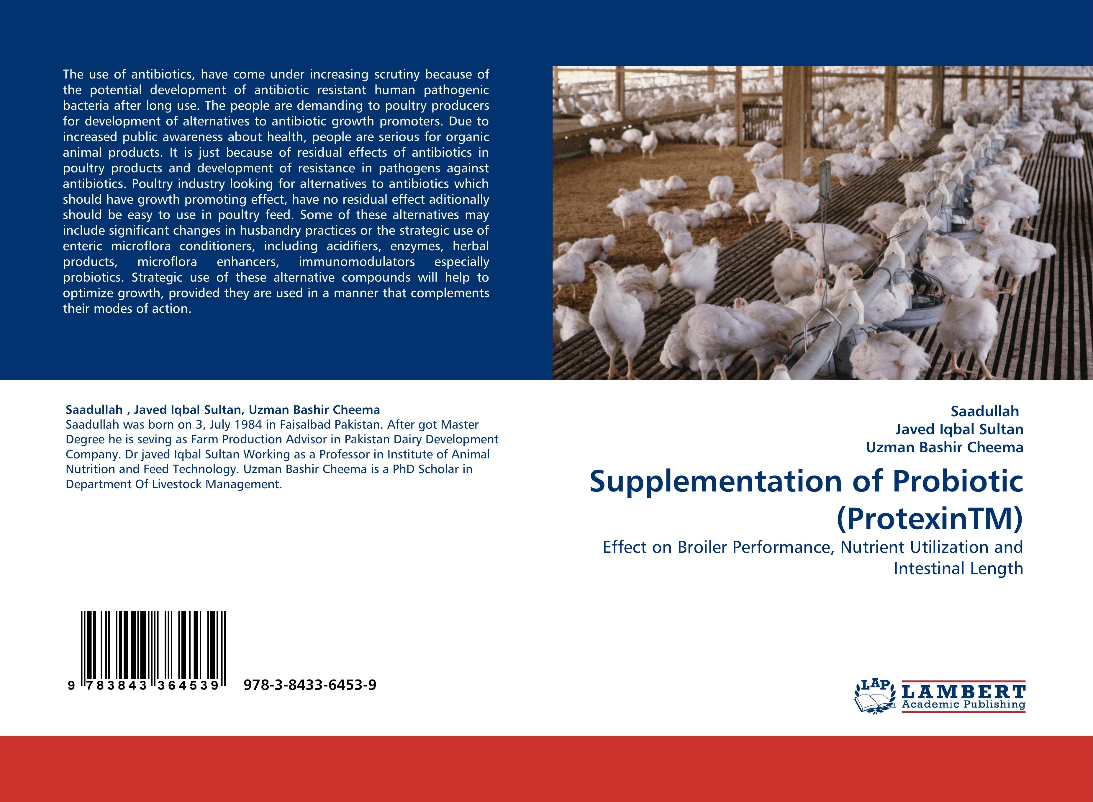 Supplementation of Probiotic (ProtexinTM) - Saadullah, Saadullah|Javed Iqbal Sultan|Uzman Bashir Cheema