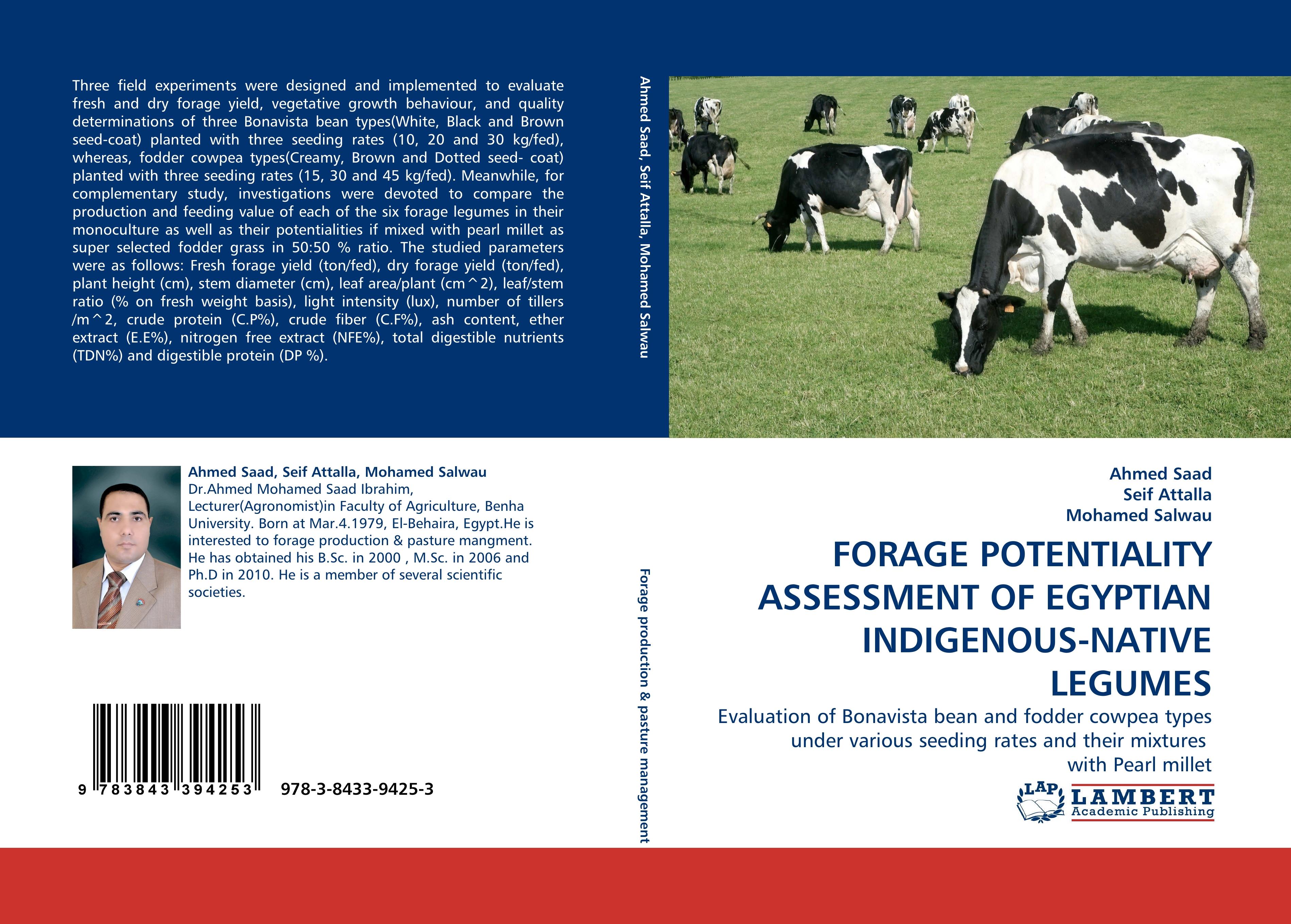 FORAGE POTENTIALITY ASSESSMENT OF EGYPTIAN INDIGENOUS-NATIVE LEGUMES - Ahmed Saad|Seif Attalla|Mohamed Salwau