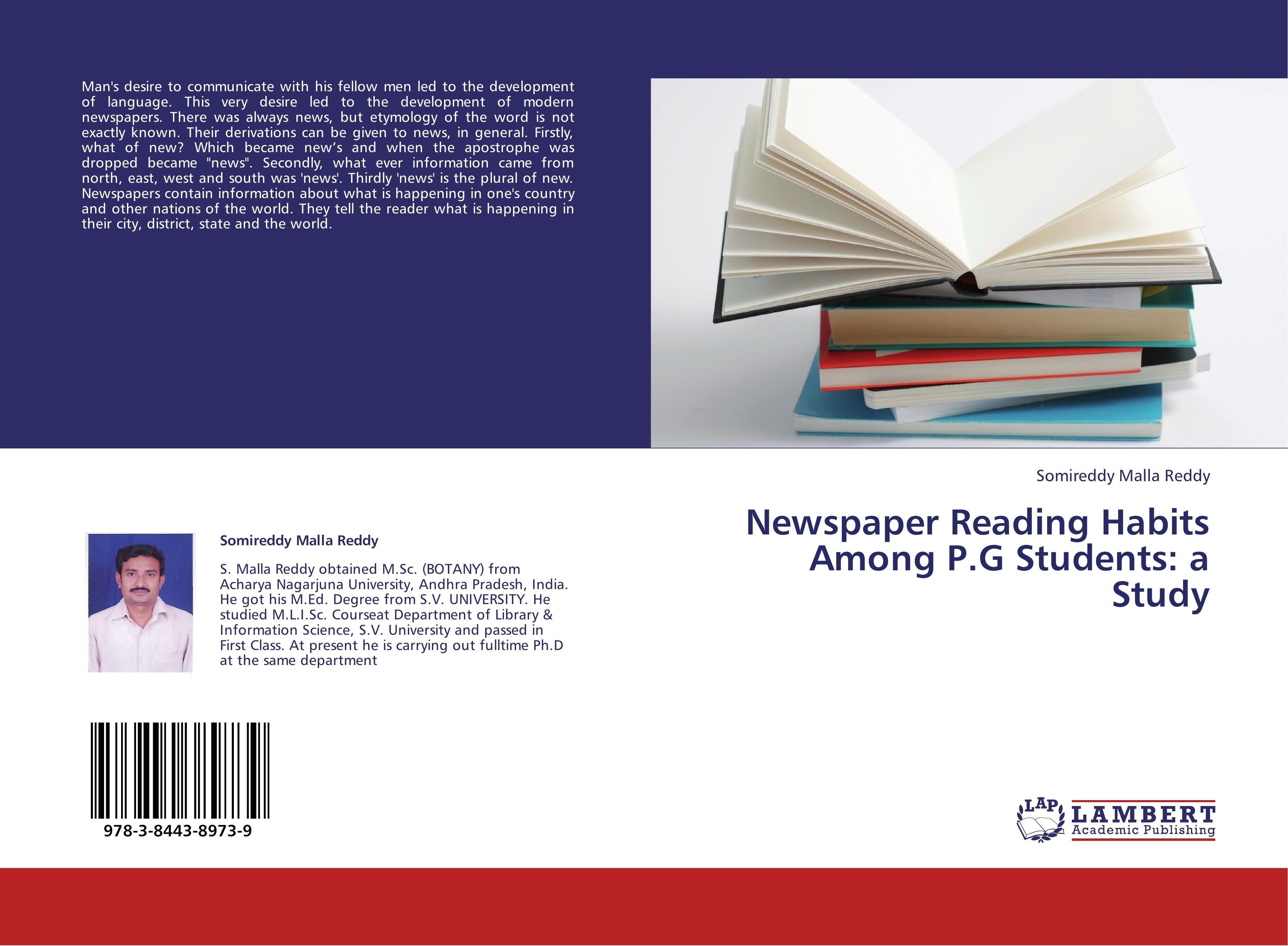 Newspaper Reading Habits Among P.G Students: a Study - Somireddy Malla Reddy