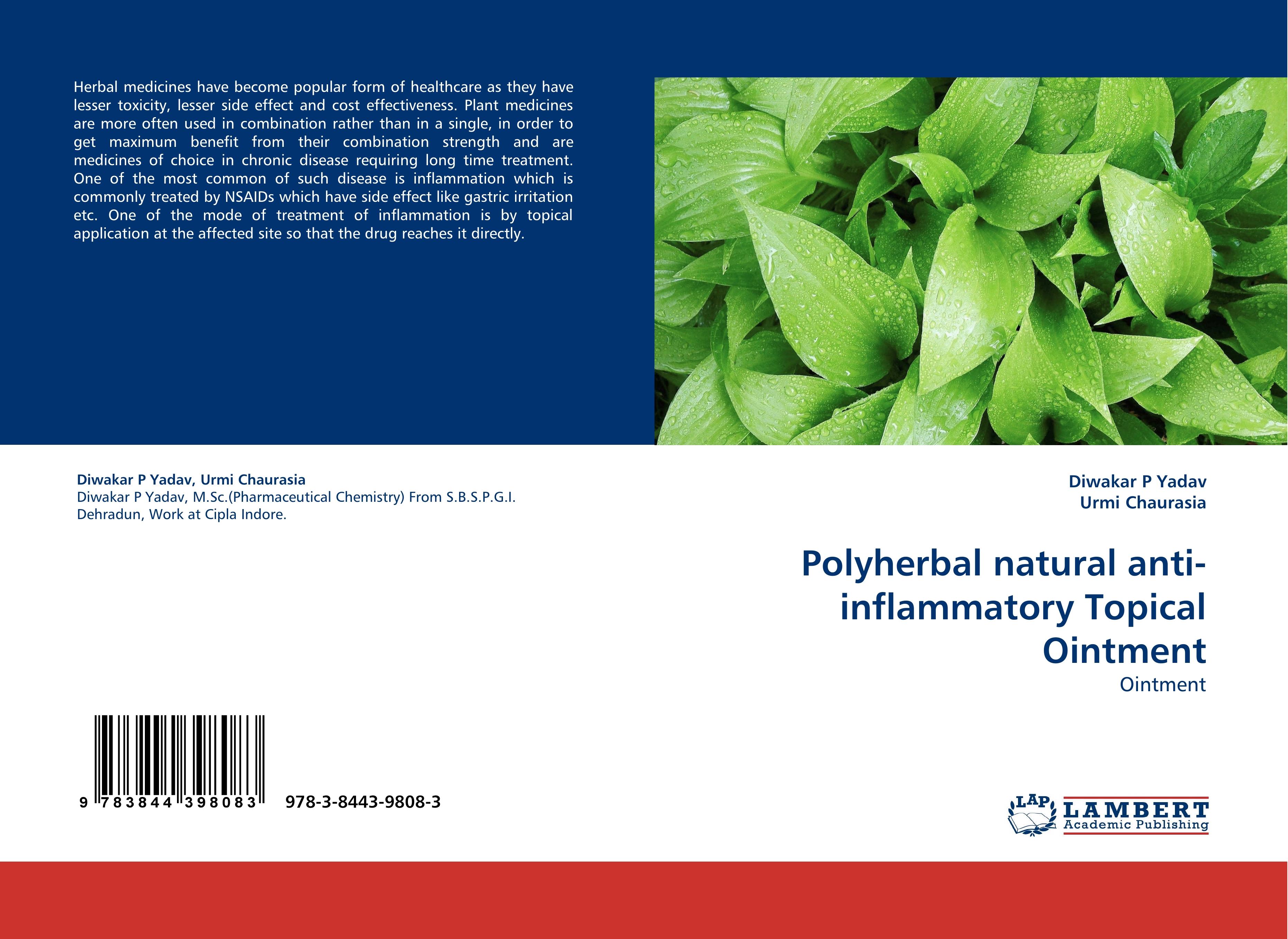 Polyherbal natural anti-inflammatory Topical Ointment - Diwakar P Yadav|Urmi Chaurasia