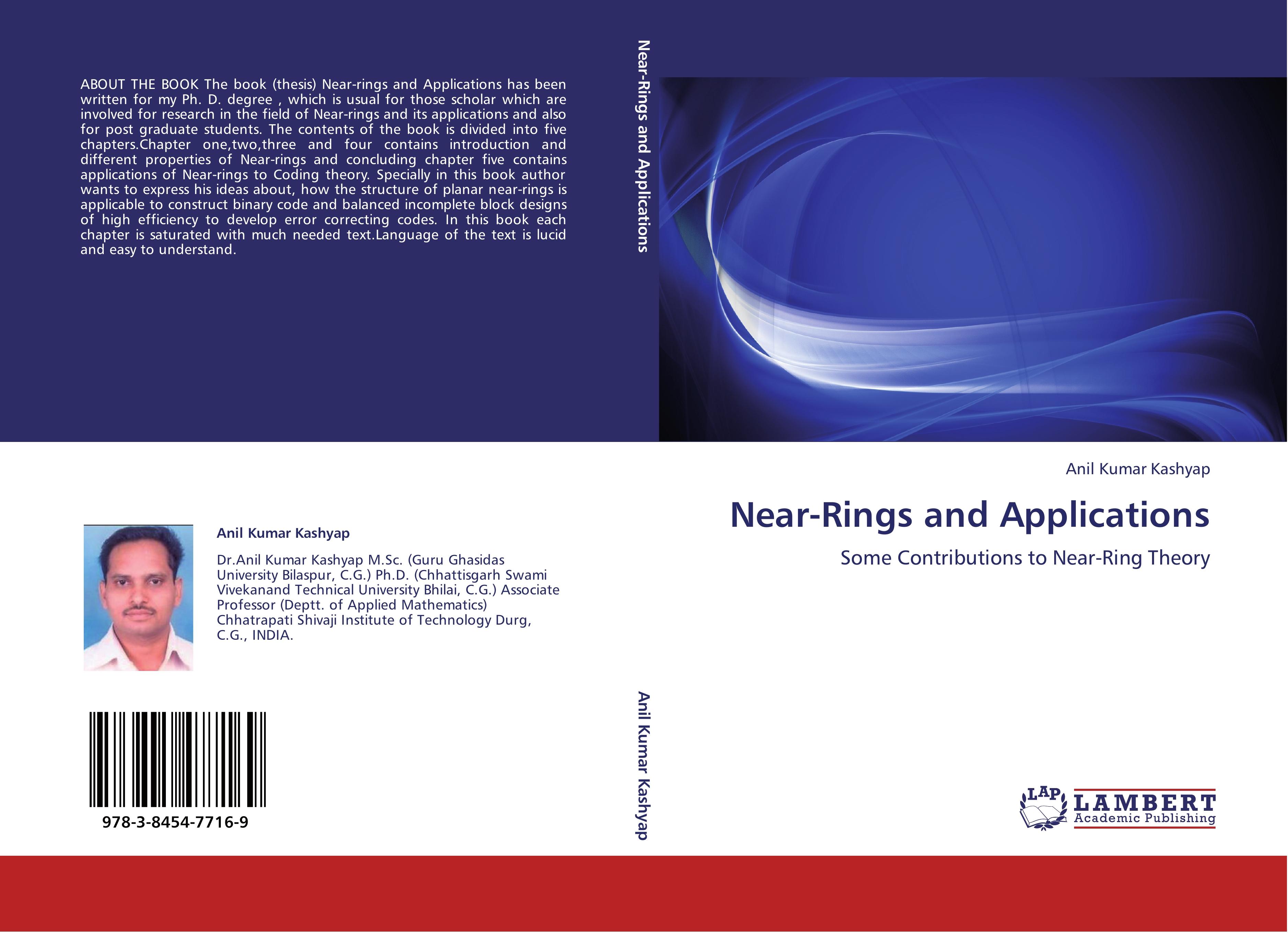 Near-Rings and Applications - Anil Kumar Kashyap