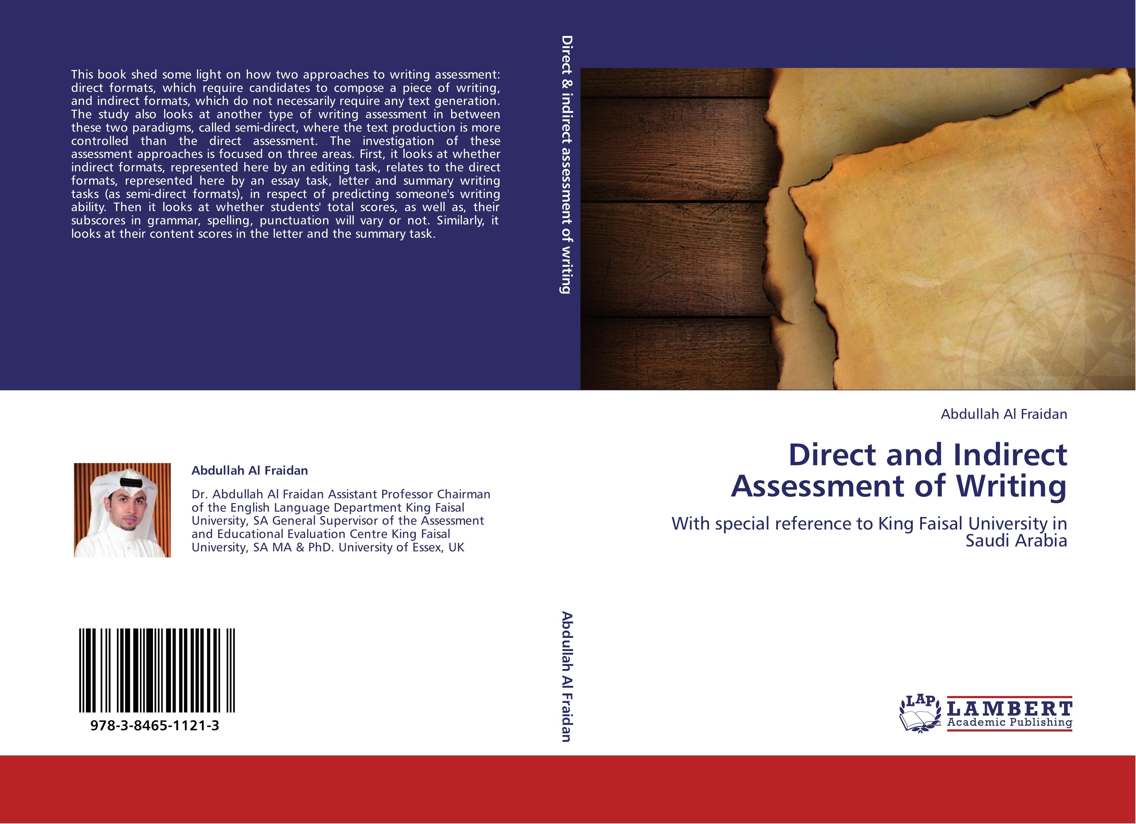 Direct and Indirect Assessment of Writing - Abdullah Al Fraidan