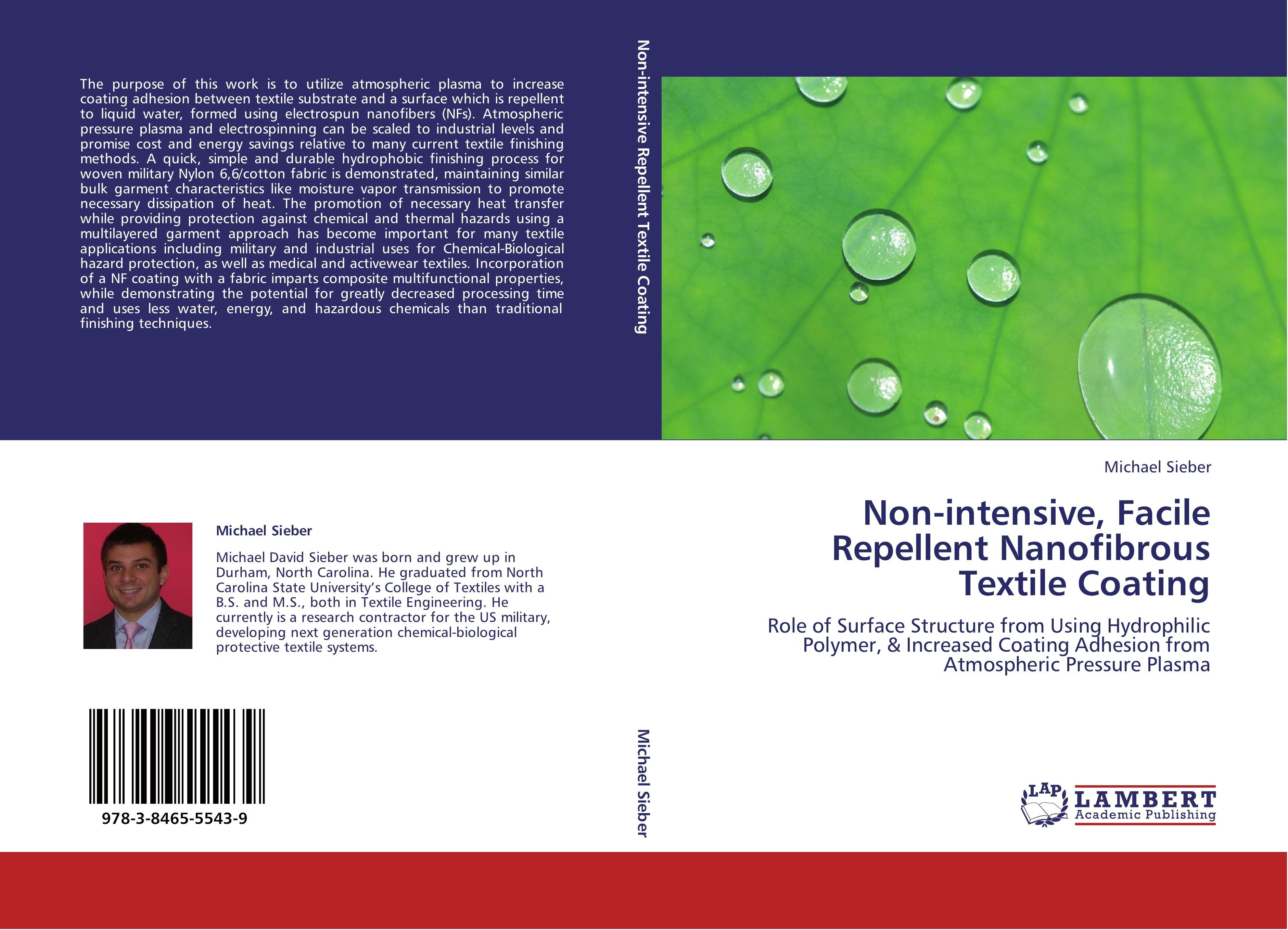 Non-intensive, Facile Repellent Nanofibrous Textile Coating - Sieber, Michael