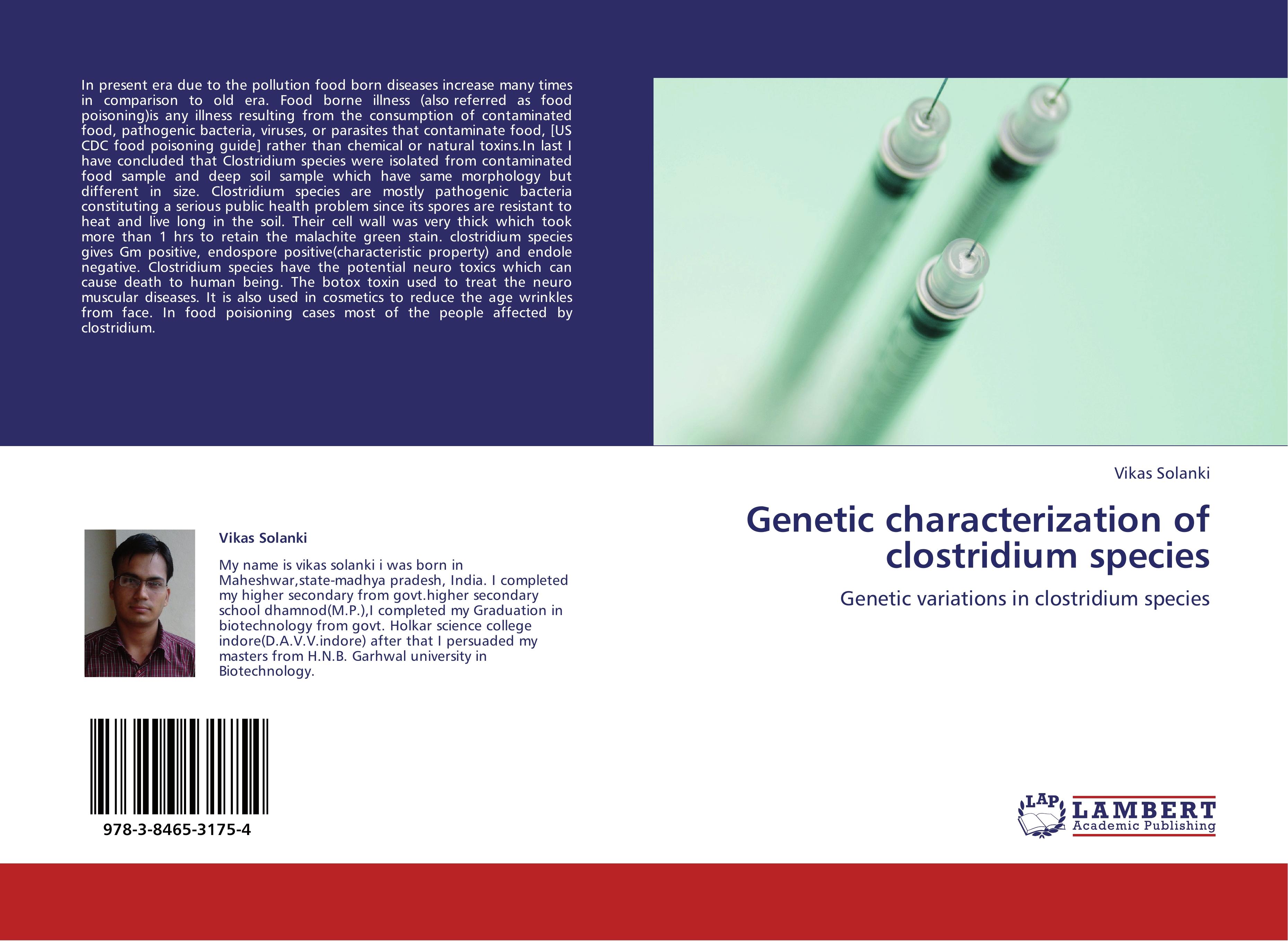 Genetic characterization of clostridium species - Vikas Solanki