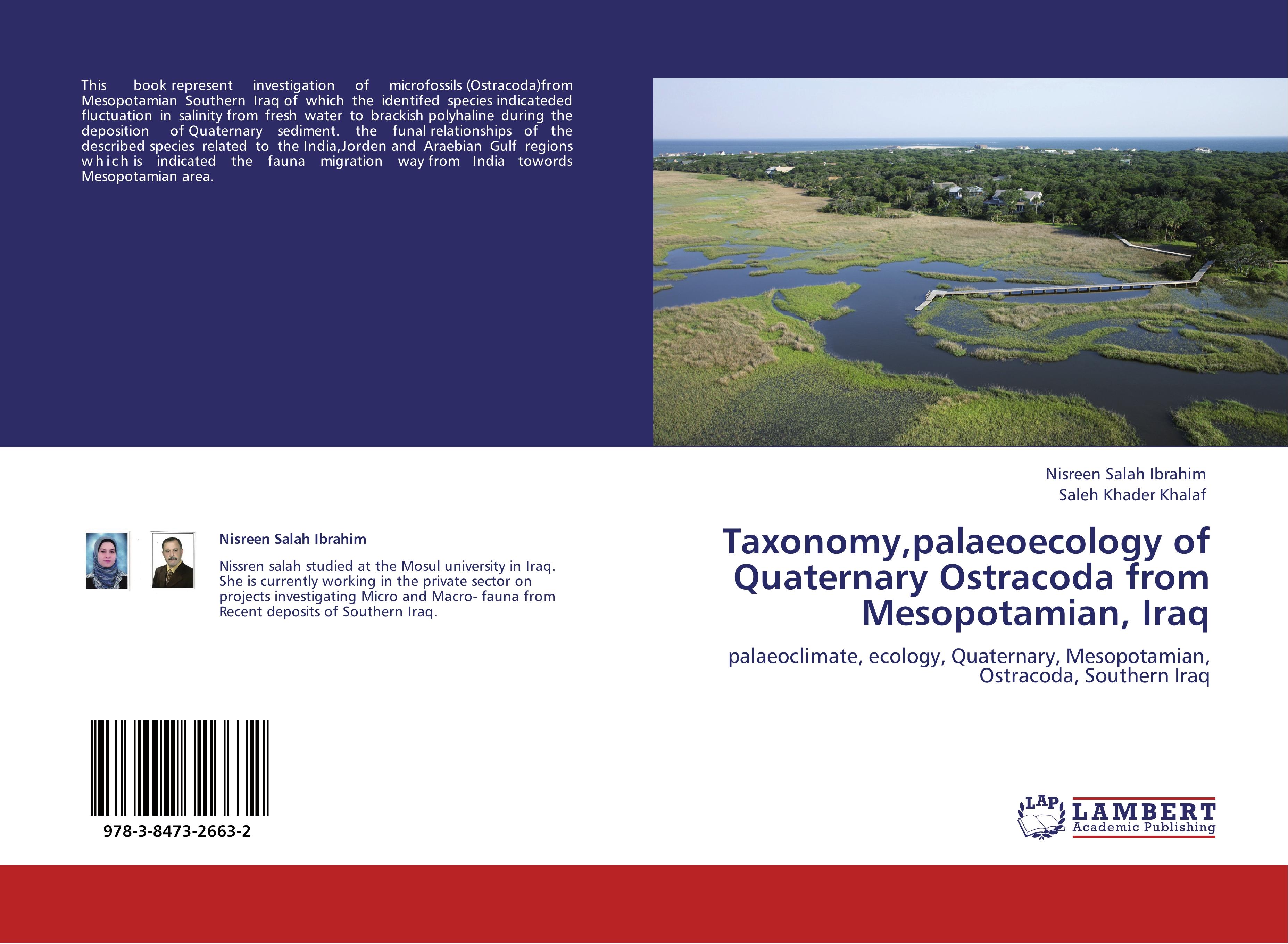 Taxonomy,palaeoecology of Quaternary Ostracoda from Mesopotamian, Iraq - Nisreen Salah Ibrahim|Saleh Khader Khalaf