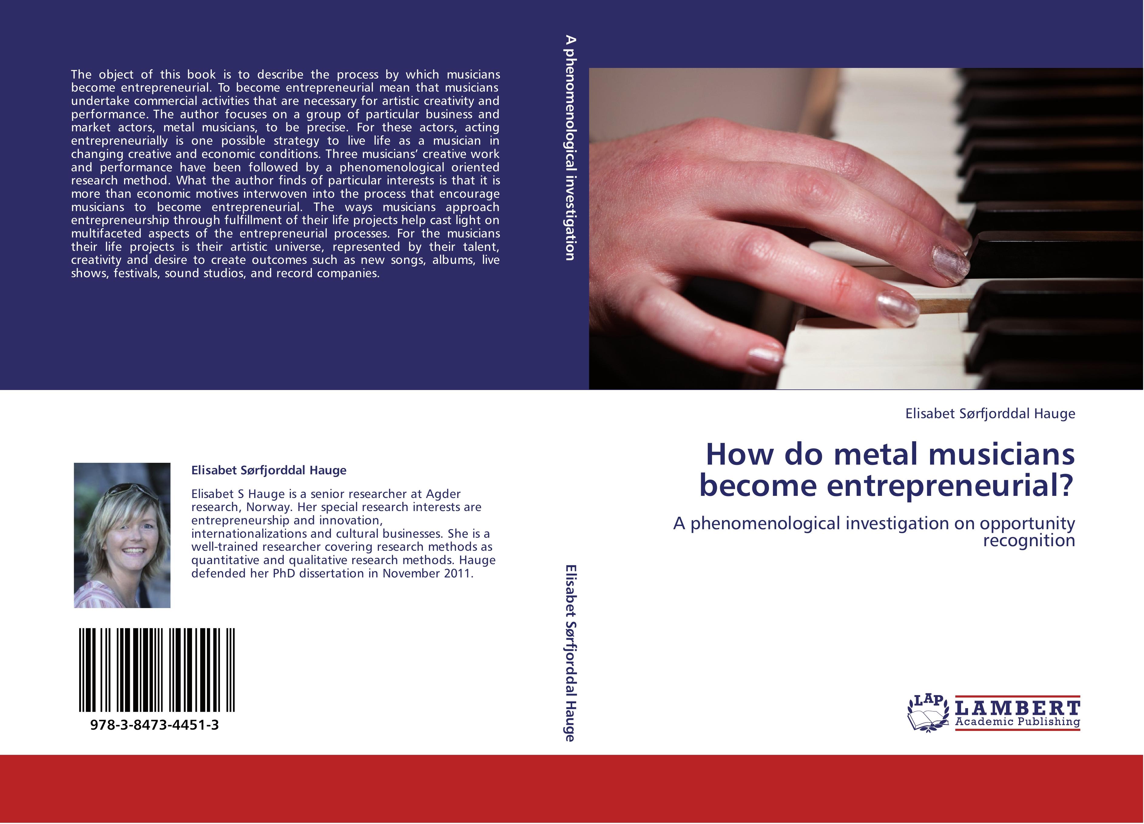 How do metal musicians become entrepreneurial? - Elisabet SÃ¸rfjorddal Hauge