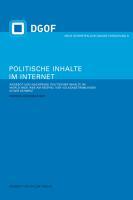 Politische Inhalte im Internet - Rademacher, Patrick