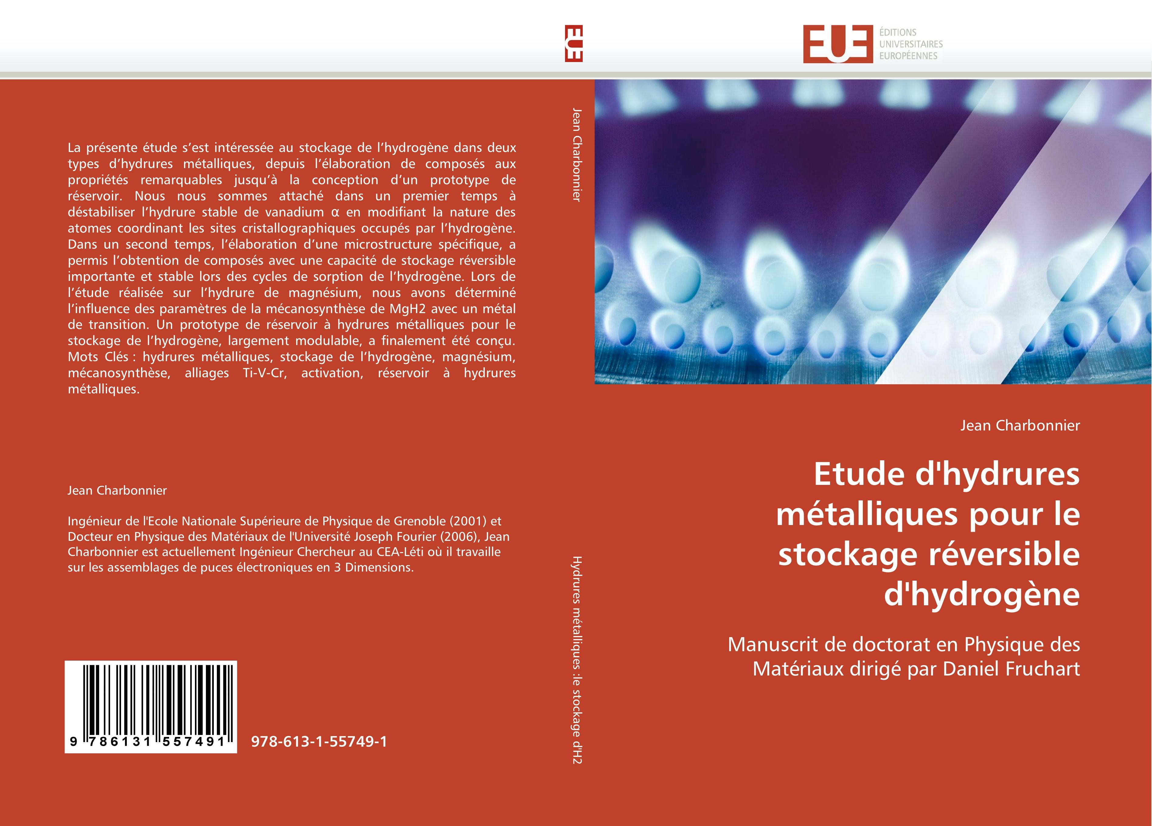 Etude d'hydrures mÃ©talliques pour le stockage rÃ©versible d'hydrogÃ¨ne - Jean Charbonnier