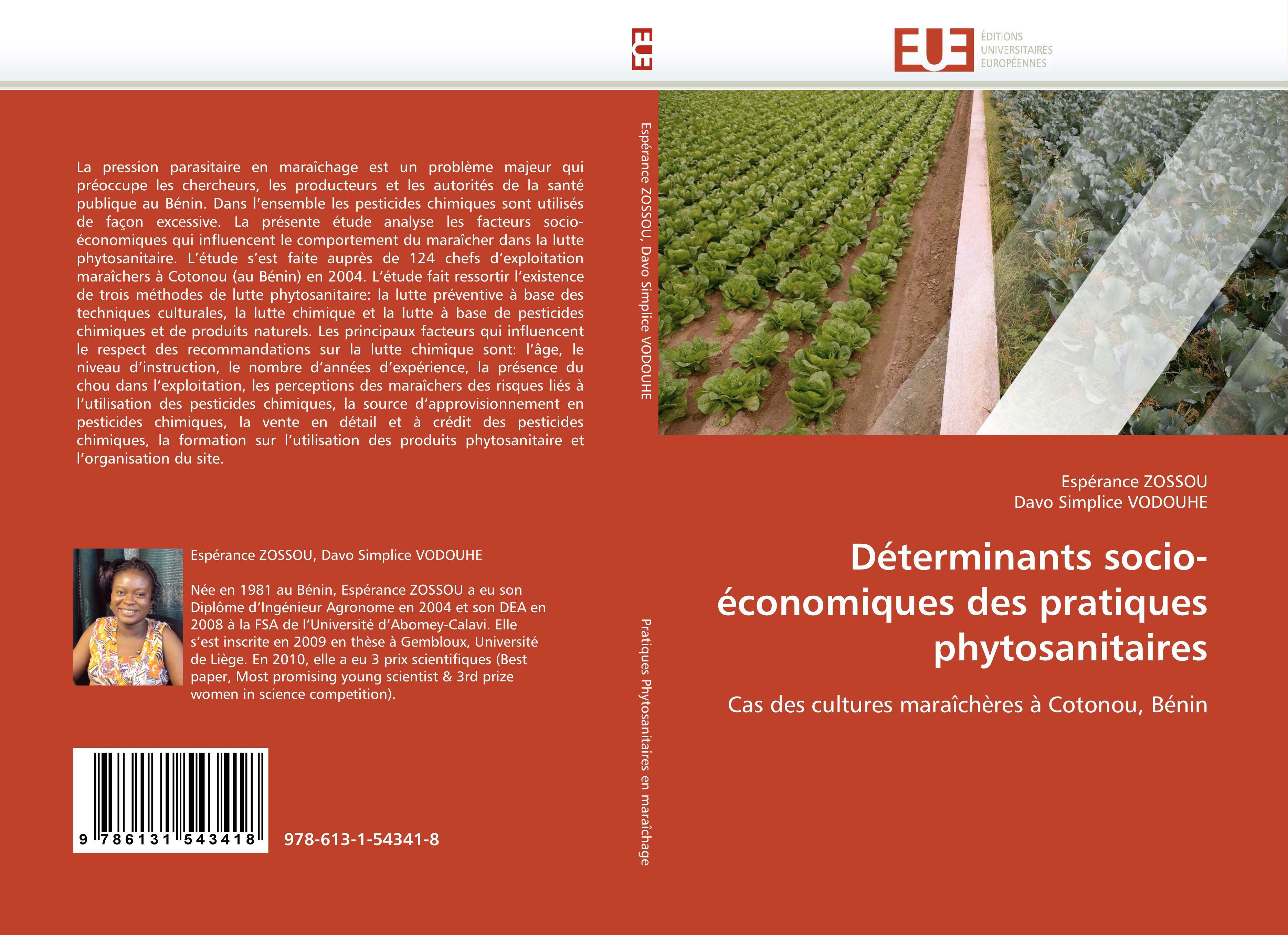 Déterminants socio-économiques des pratiques phytosanitaires - Espérance ZOSSOU|Davo Simplice VODOUHE