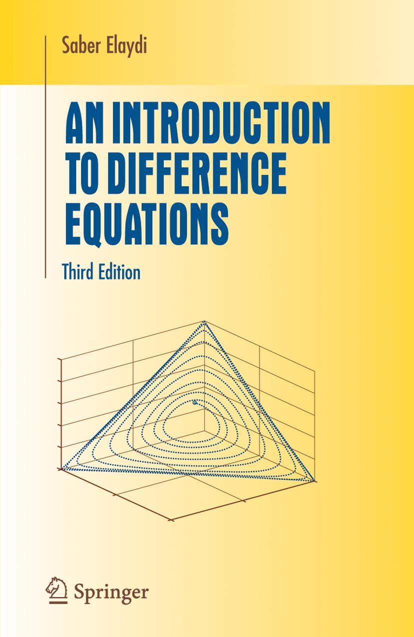 An Introduction to Difference Equations - Saber Elaydi