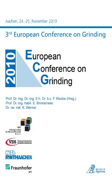 3rd European Conference on Grinding ECG - Klocke, Fritz