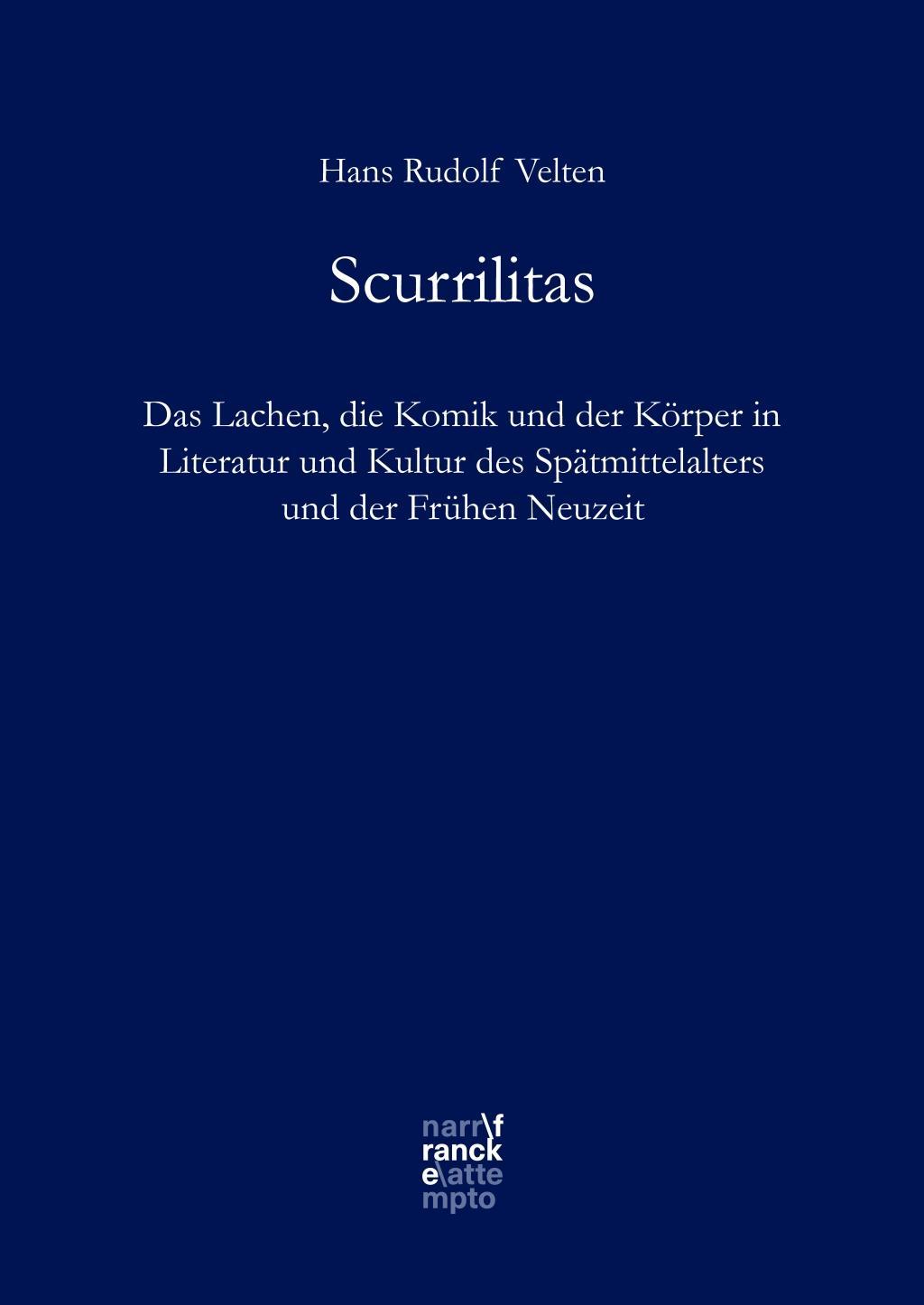 Scurrilitas - Velten, Hans R.|Velten, Hans Rudolf