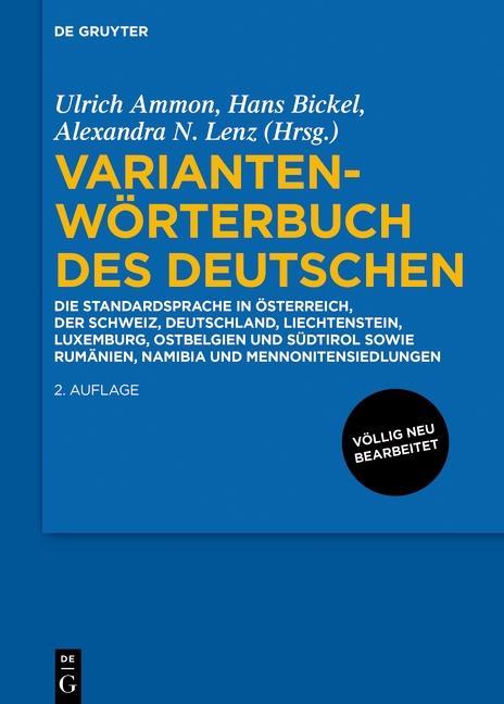 Variantenwoerterbuch des Deutschen - Ammon, Ulrich|Bickel, Hans|Lenz, Alexandra N.