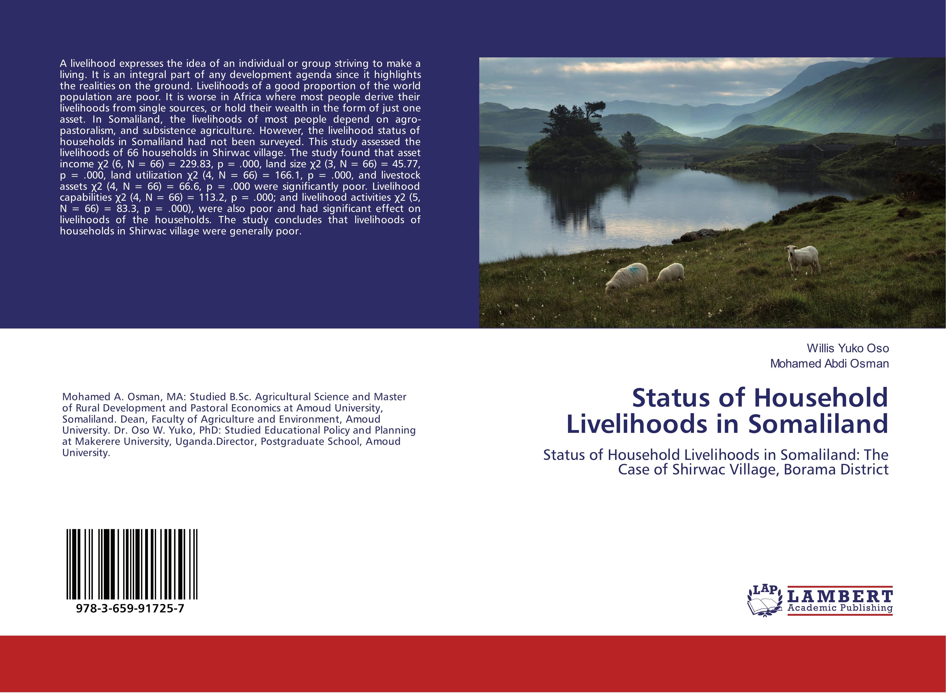 Status of Household Livelihoods in Somaliland - Willis Yuko Oso|Mohamed Abdi Osman